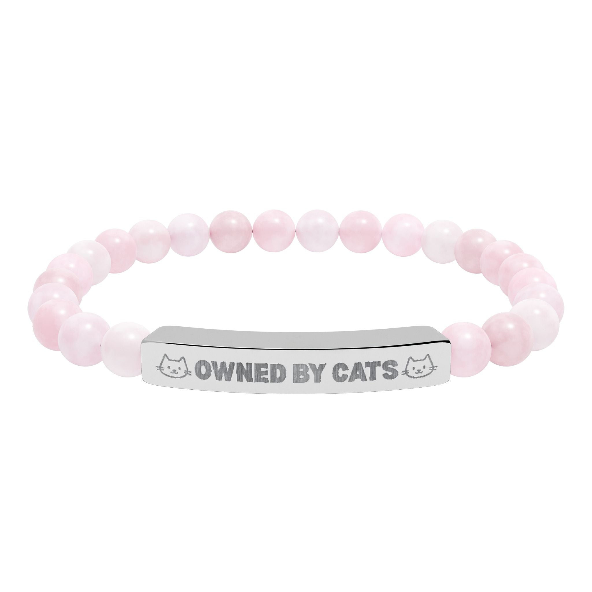 Owned by Cats Natural Stone Bar Bracelet