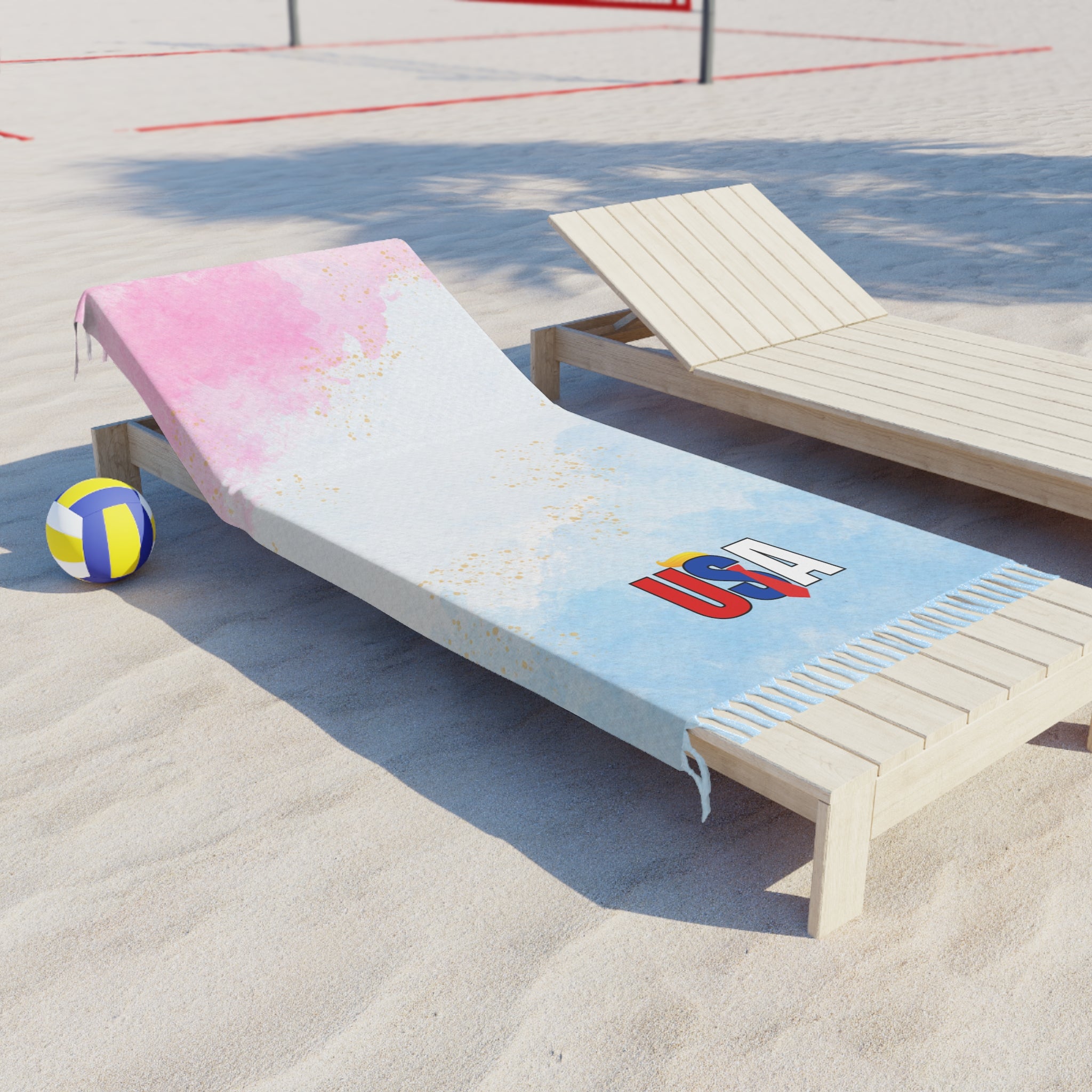 USA Boho Beach Towel - Ideal for Summer Fun and Pool Parties