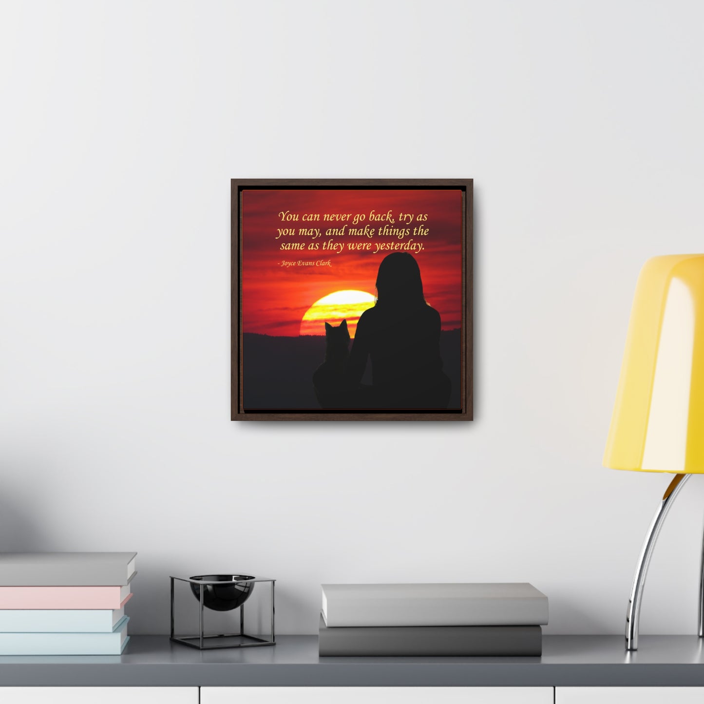 Try As You May Gallery Canvas Wraps, Square Frame