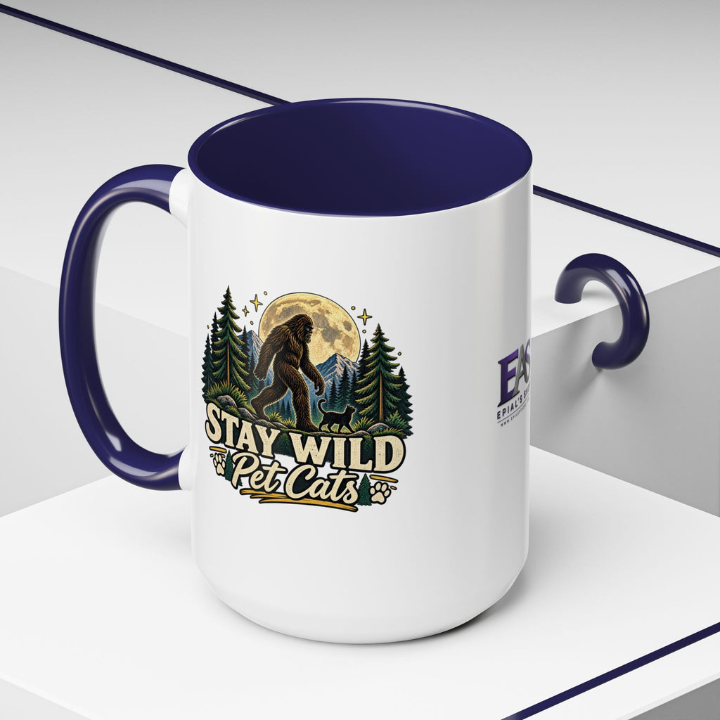 Stay Wild Pet Cats Sasquatch Accent Mug