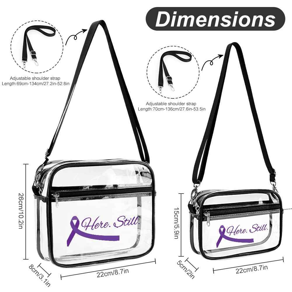 Transparent satchel set Two piece New