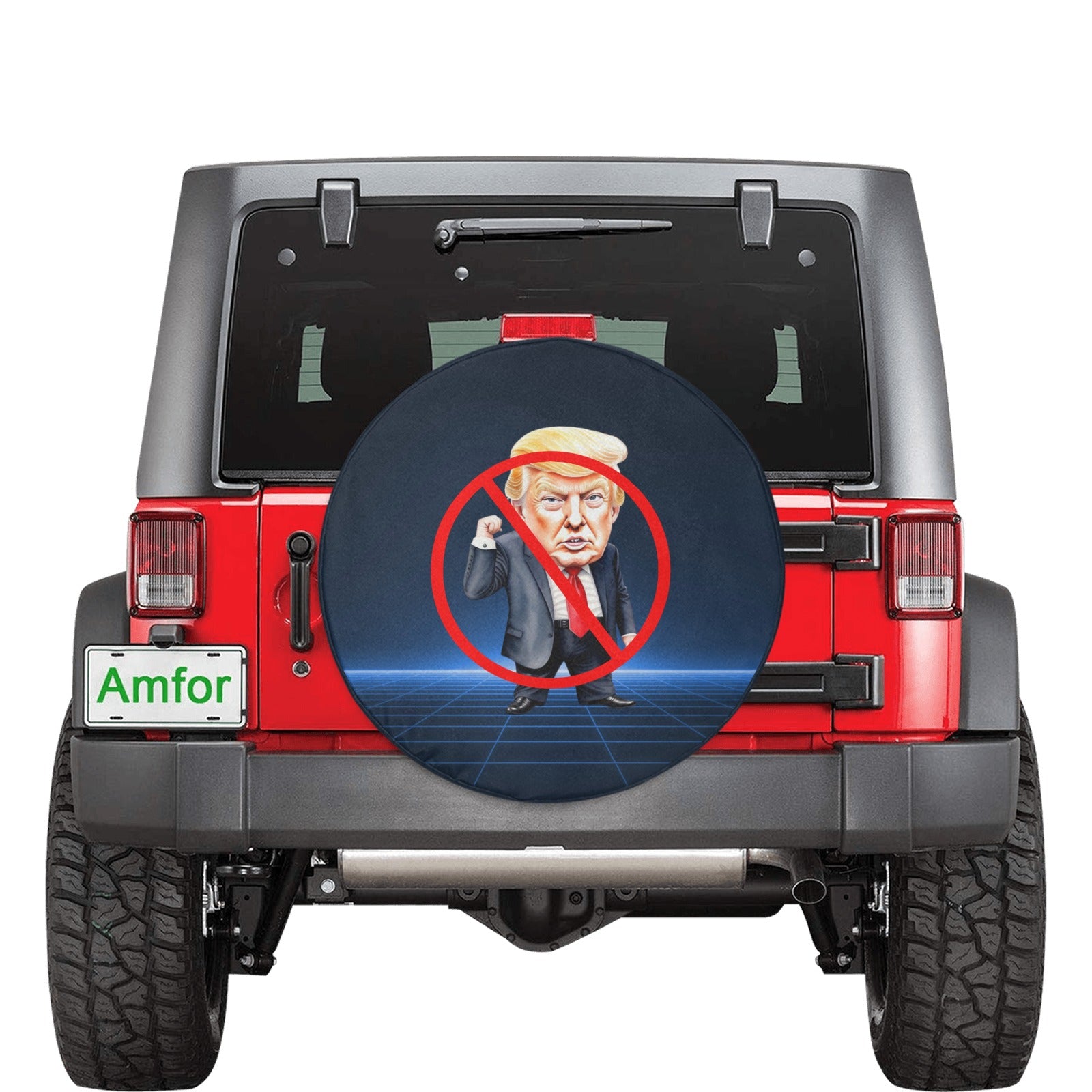 Anti-Trump Spare Tire Cover (Medium)(16")