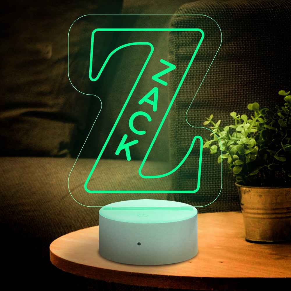 LED A–Z Personalized Lamp | “Yes, It’s Your Name. Obviously.”