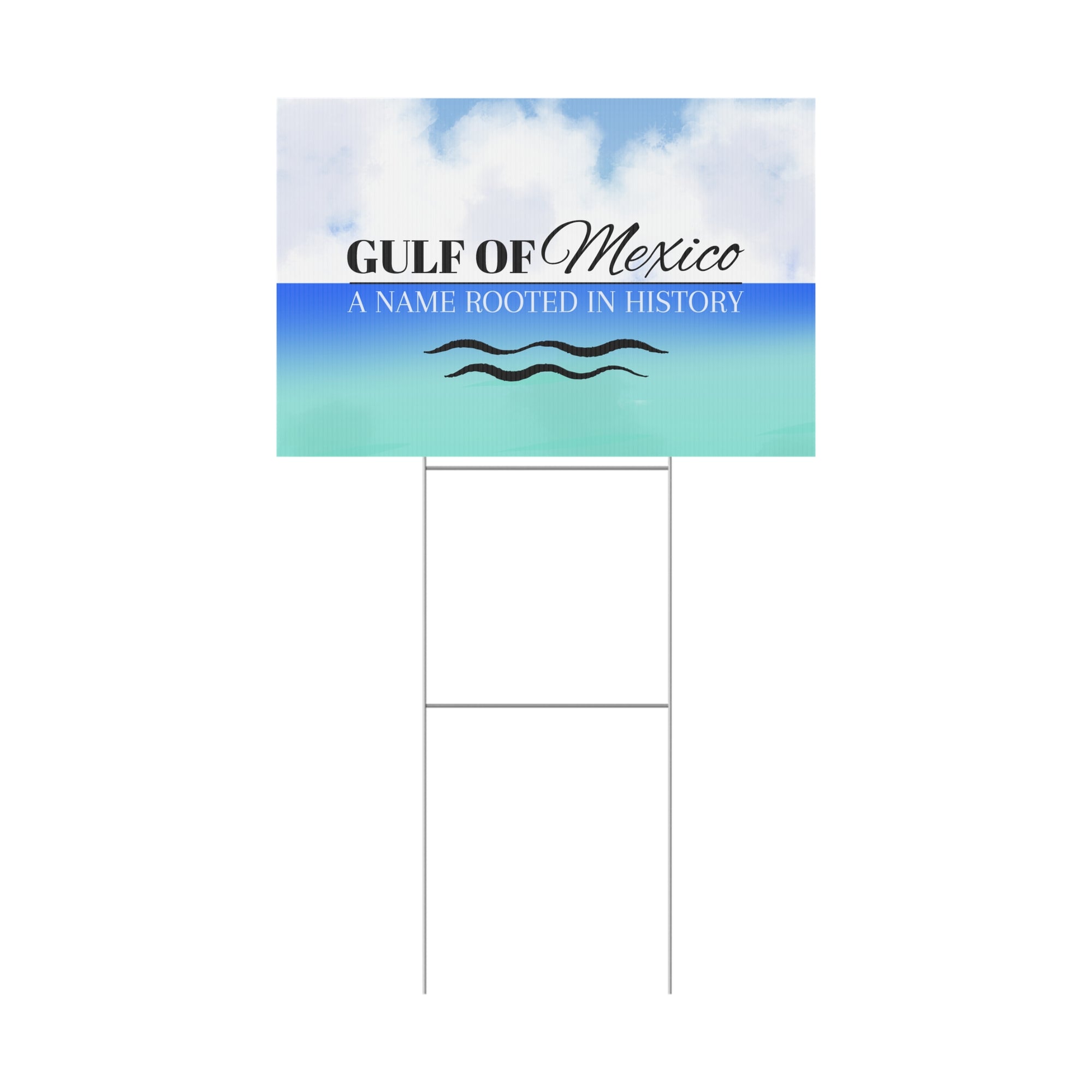 Gulf of Mexico Plastic Yard Sign