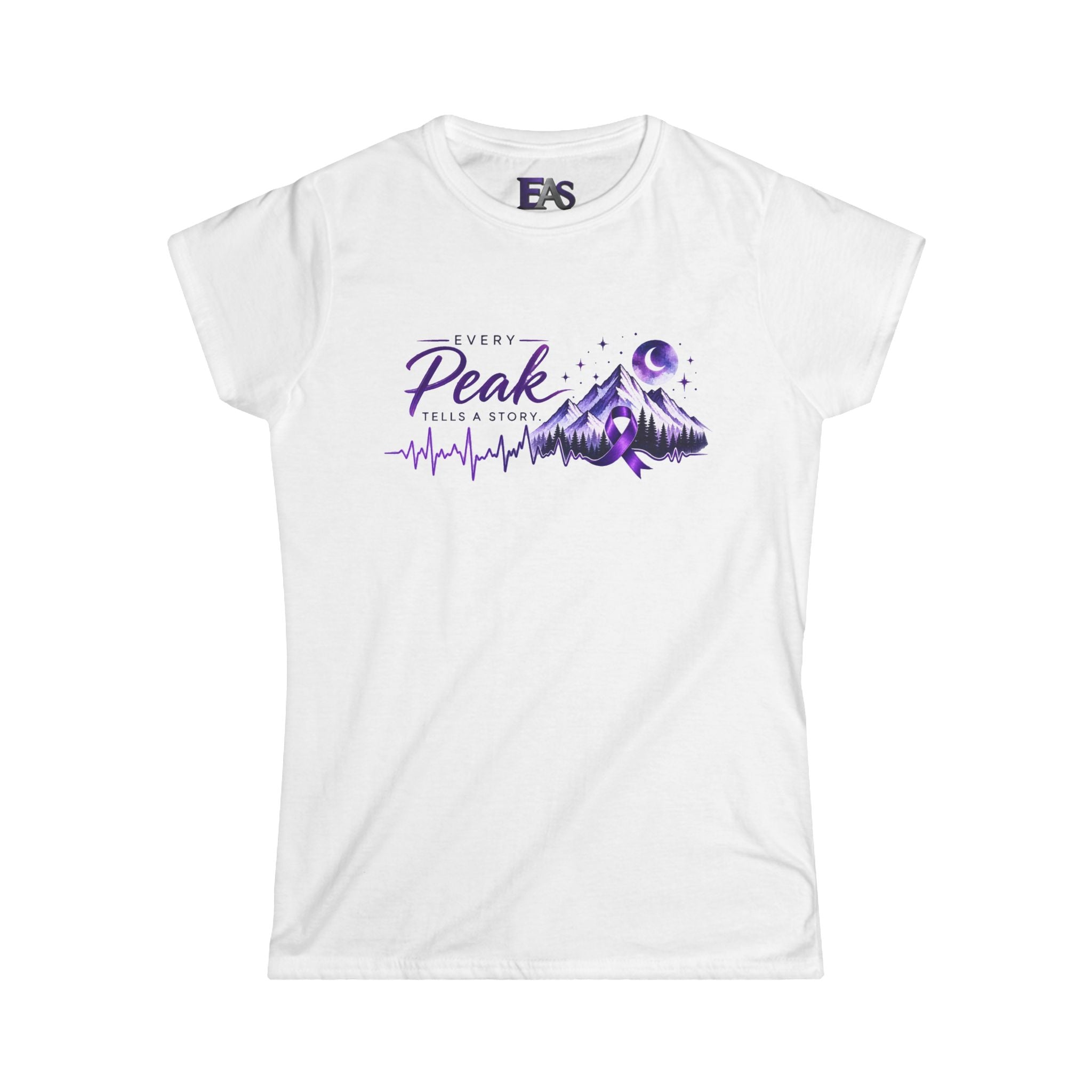Every Peak Tells a Story Epilepsy Awareness Women's T-Shirt
