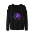 Beautifully Electrical Epilepsy Awareness Women’s Long Sleeve V-Neck Tee