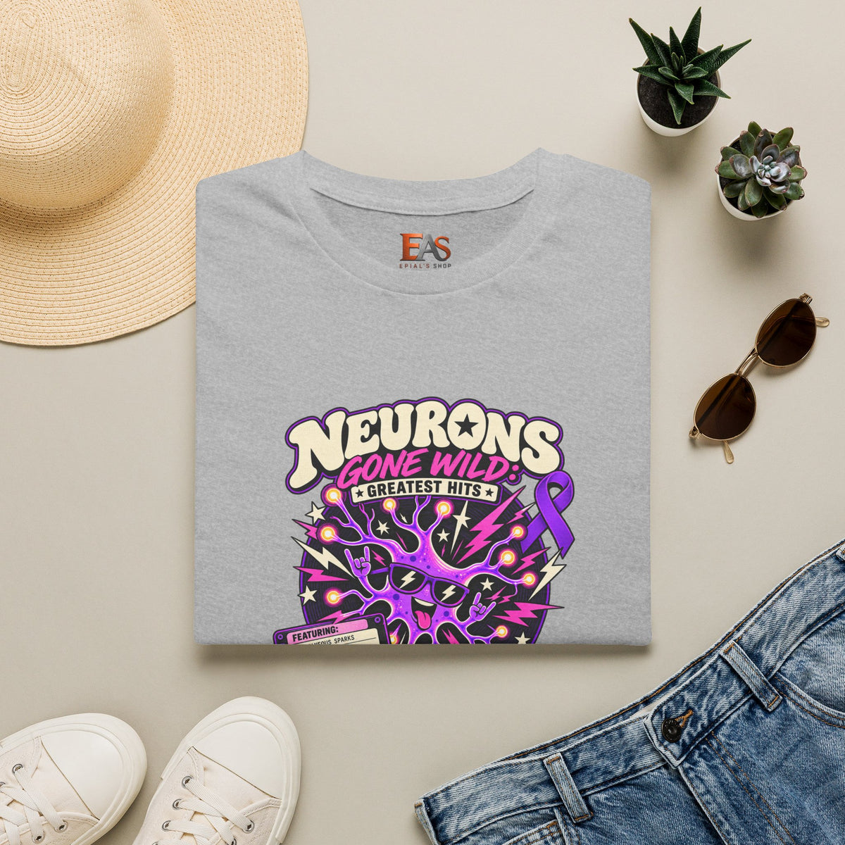 Neurons Gone Wild: Greatest Hits Epilepsy Awareness T-Shirt