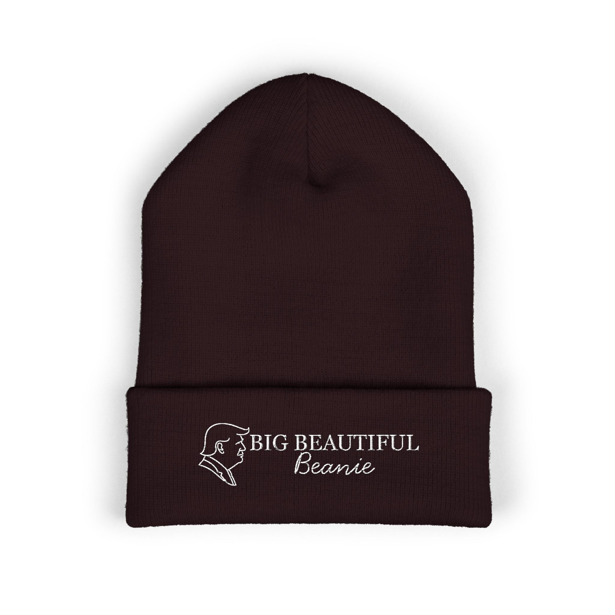 Big Beautiful Beanie — Embroidered Cuffed Knit Hat