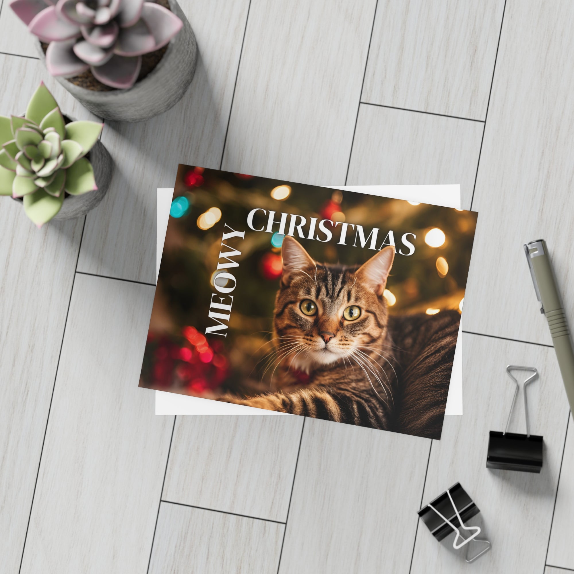 Meowy Christmas Postcard Bundles (envelopes included)