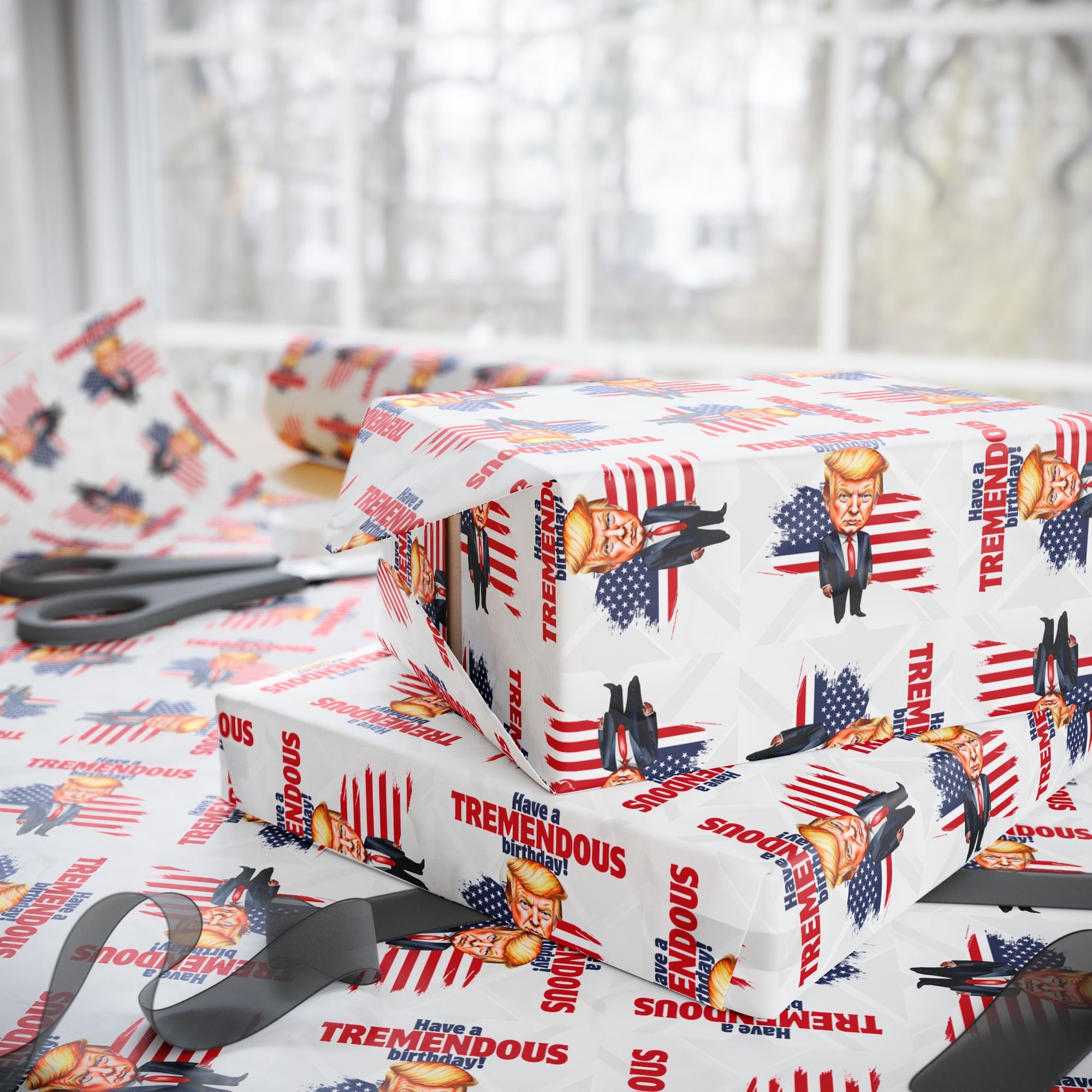 Trump Tremendous Birthday Gift Wrapping Paper