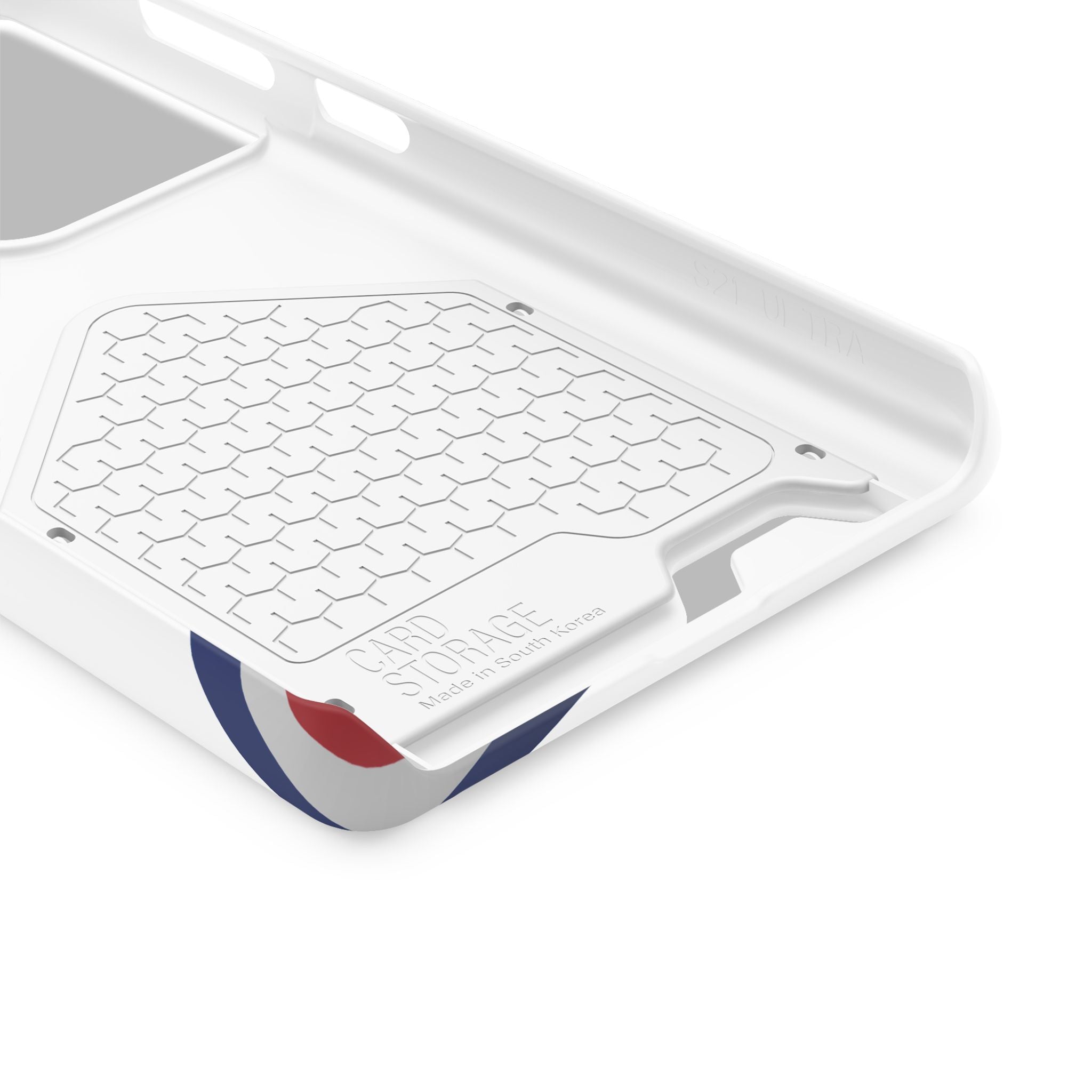 Swoop Guy iPhone Case – Minimal Line Portrait Patriotic Design, Slim Protective Case with Card Slot