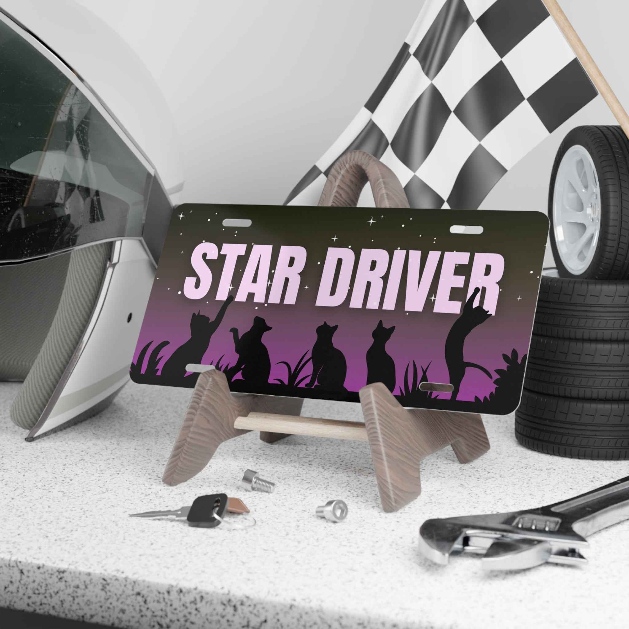 “Star Driver” Night Watchers Decorative Vanity Plate – 12