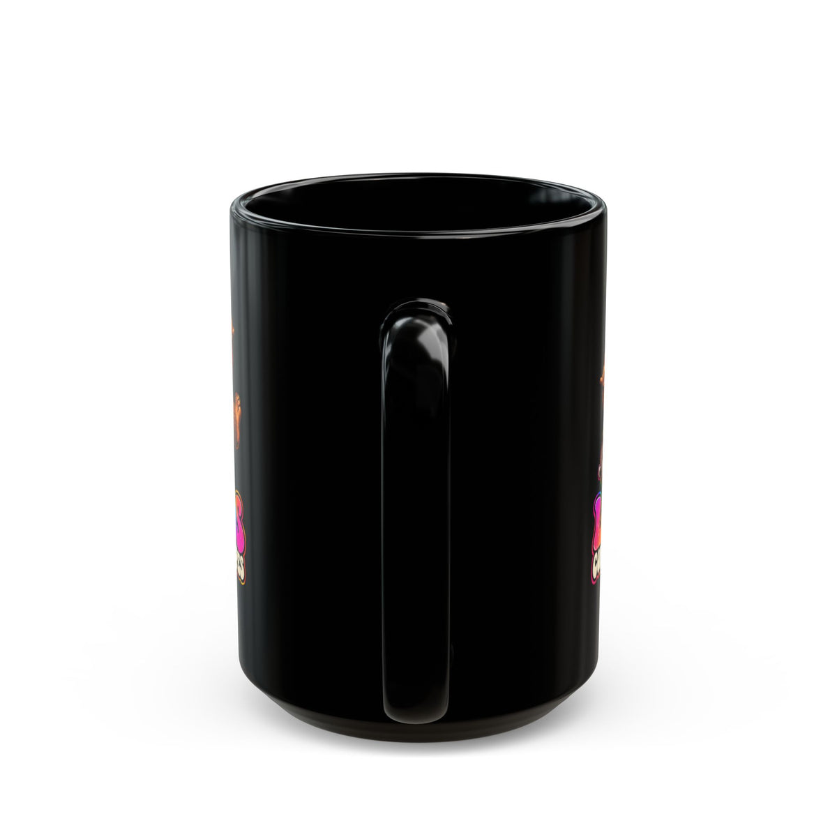 Legends Come in All Shapes | Bigfoot & Jimothy Raccoon Black Ceramic Mug (11oz/15oz)
