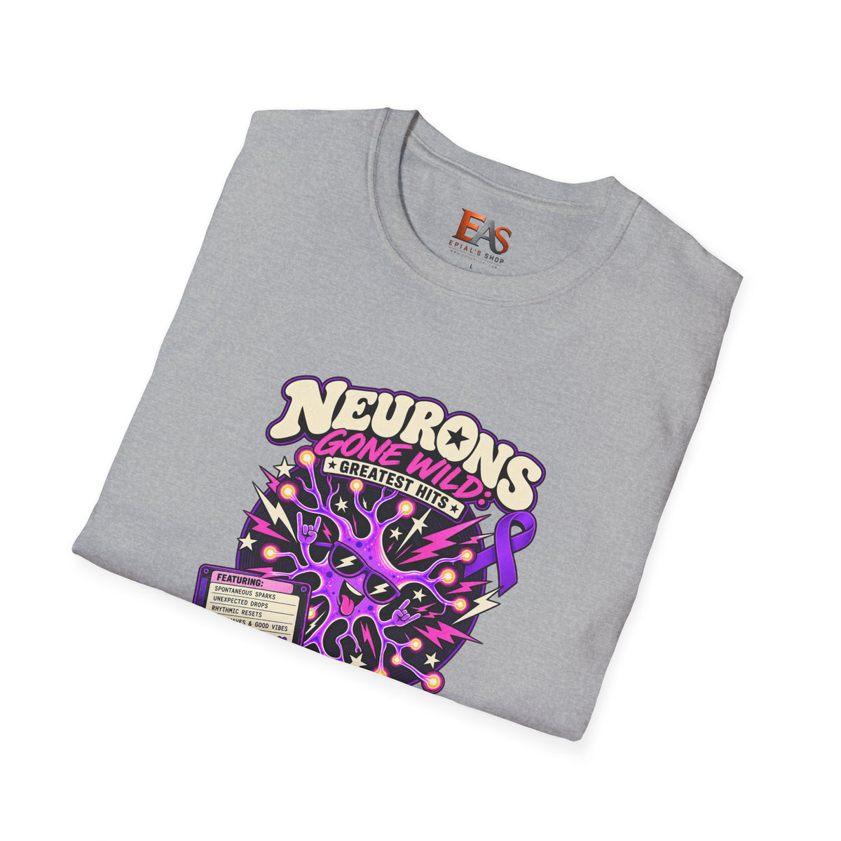 Neurons Gone Wild: Greatest Hits Epilepsy Awareness T-Shirt