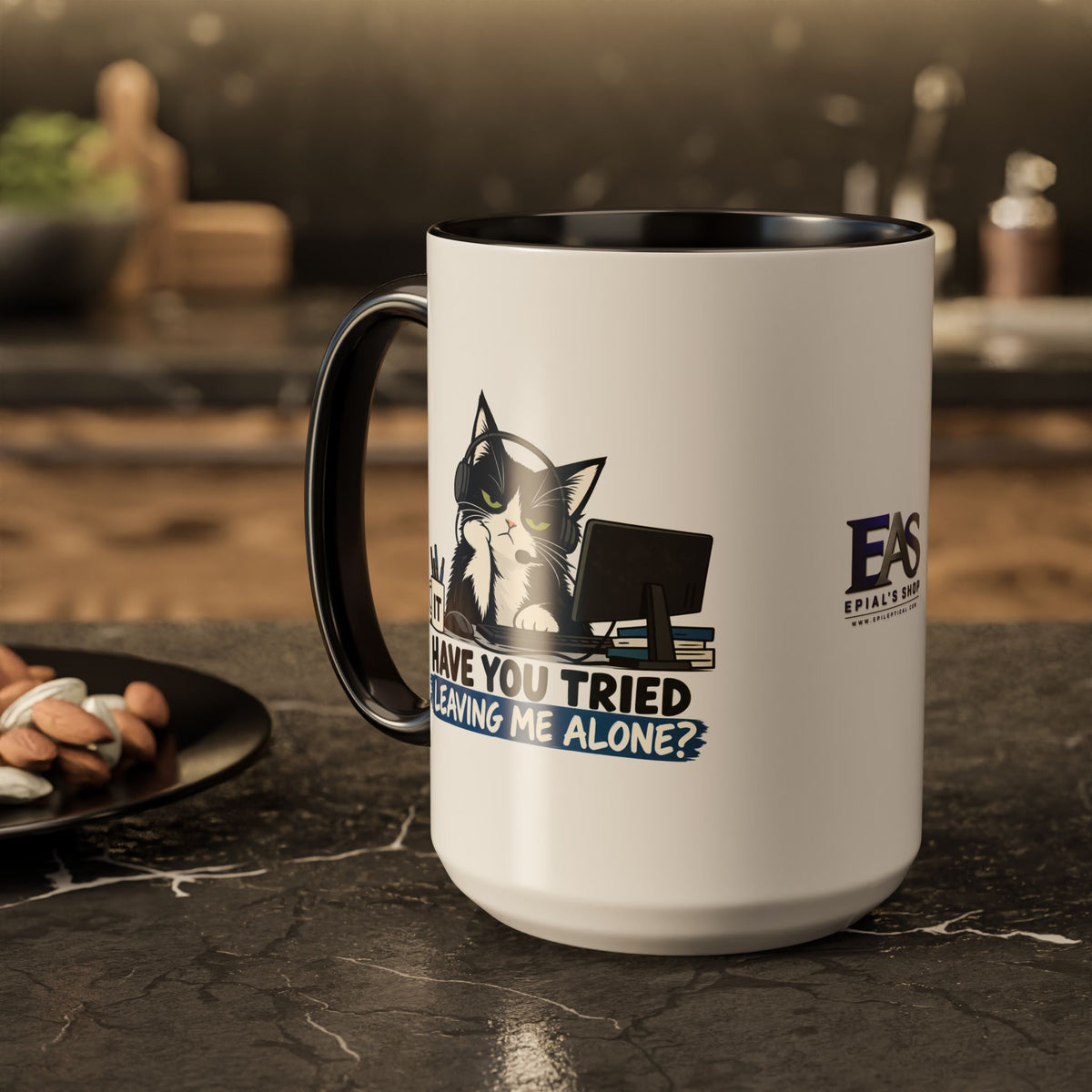 Have You Tried Leaving Me Alone? IT Cat Mug | Funny Office & Tech Support Coffee Mug