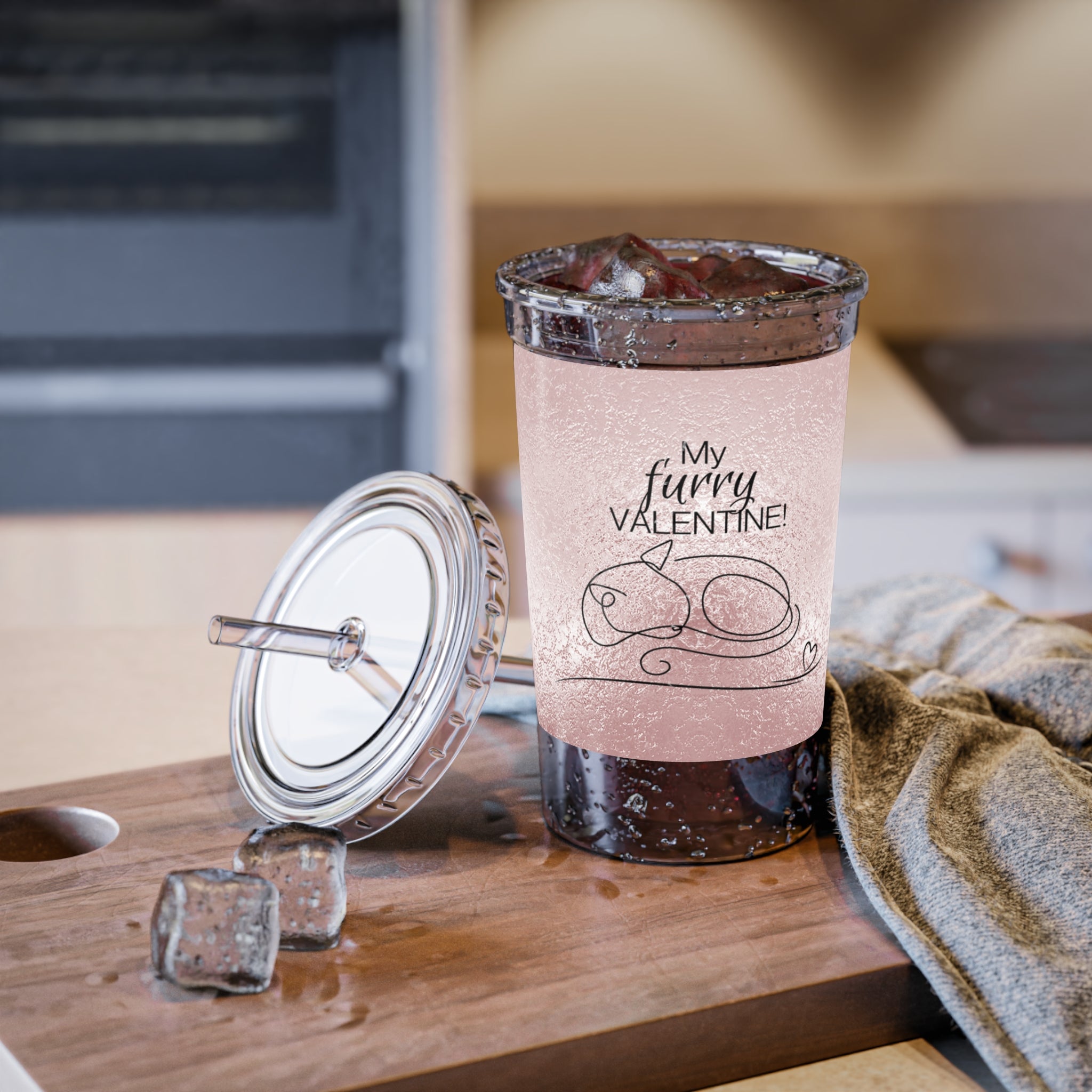 My Furry Valentine Suave Acrylic Cup - EpiAl's Shop