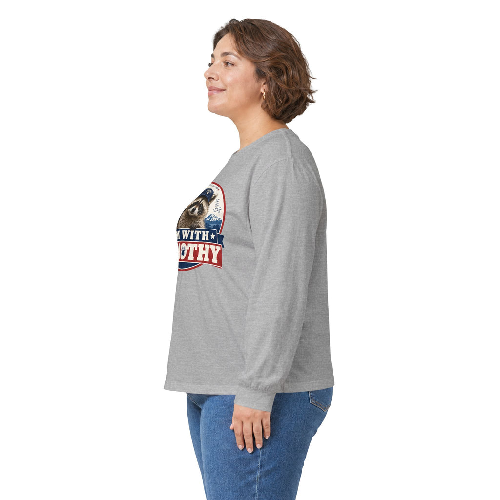I’m With Jimothy Raccoon Long Sleeve T-Shirt