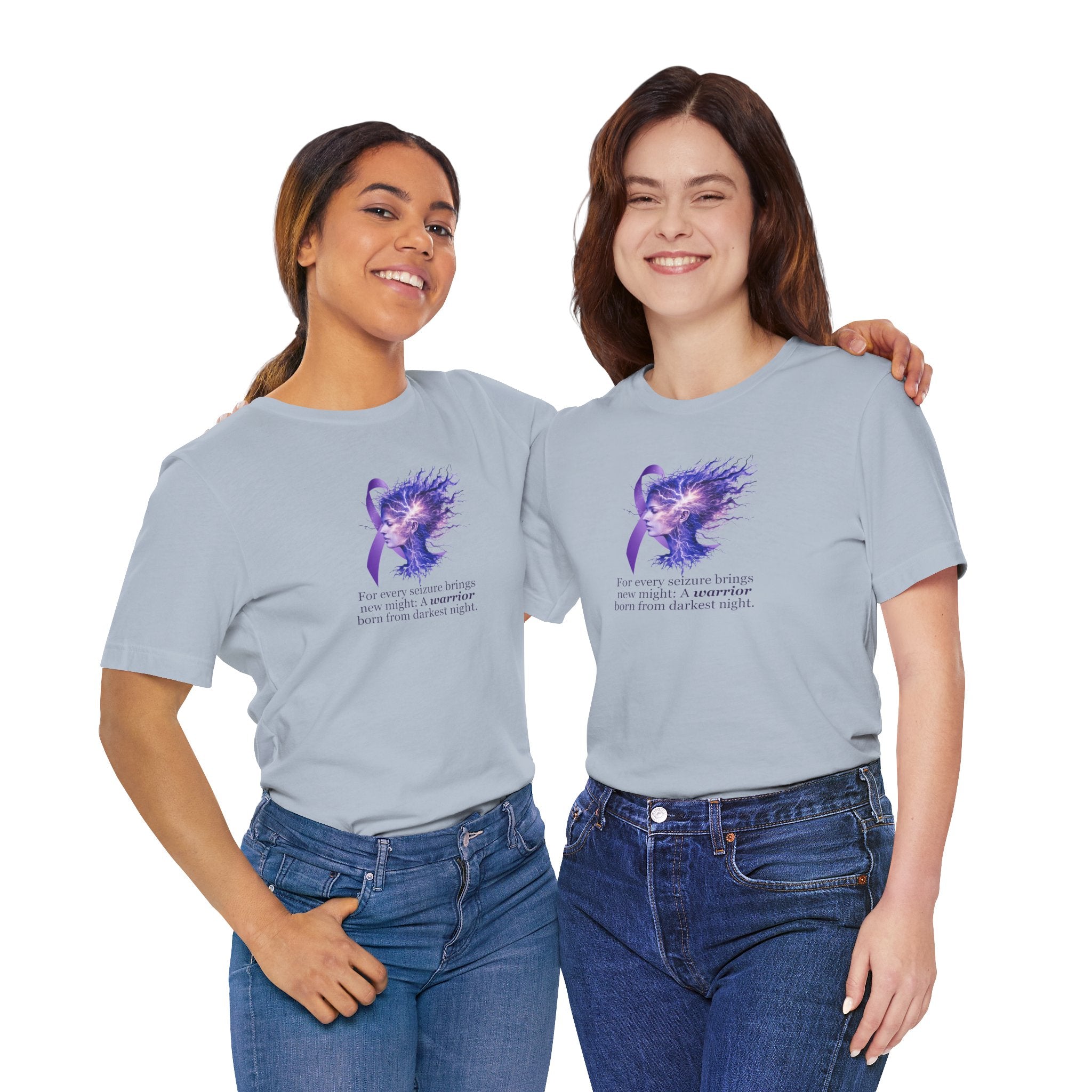 Photo depicting the ​A Warrior is Born Unisex Jersey Short Sleeve Tee from EpiAl's Shop.
