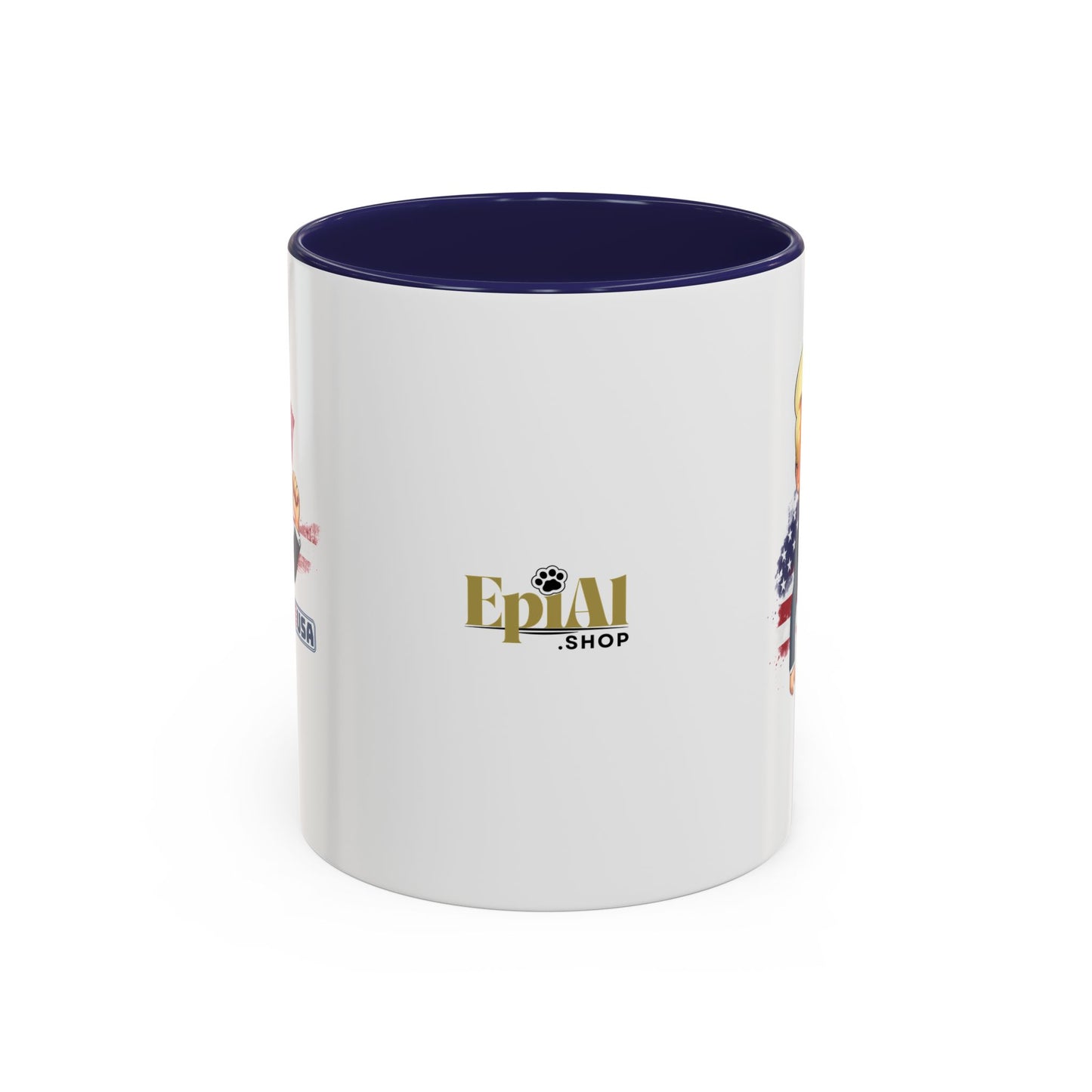 Flag Waving Trump USA Coffee Mug