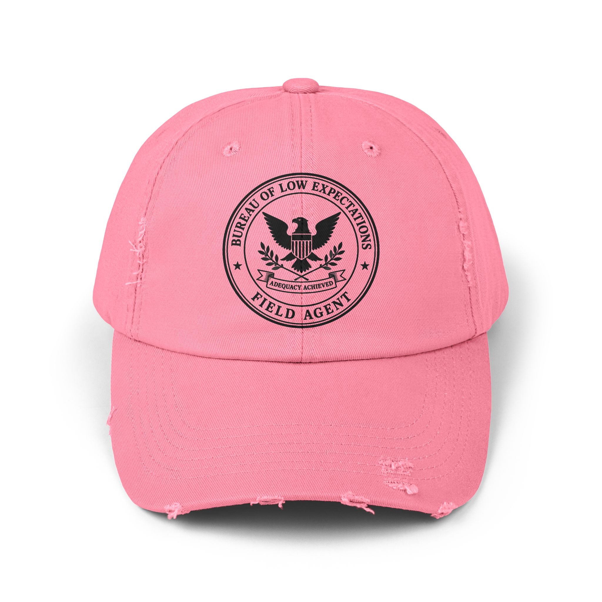 Bureau of Low Expectations Field Agent Distressed Dad Hat