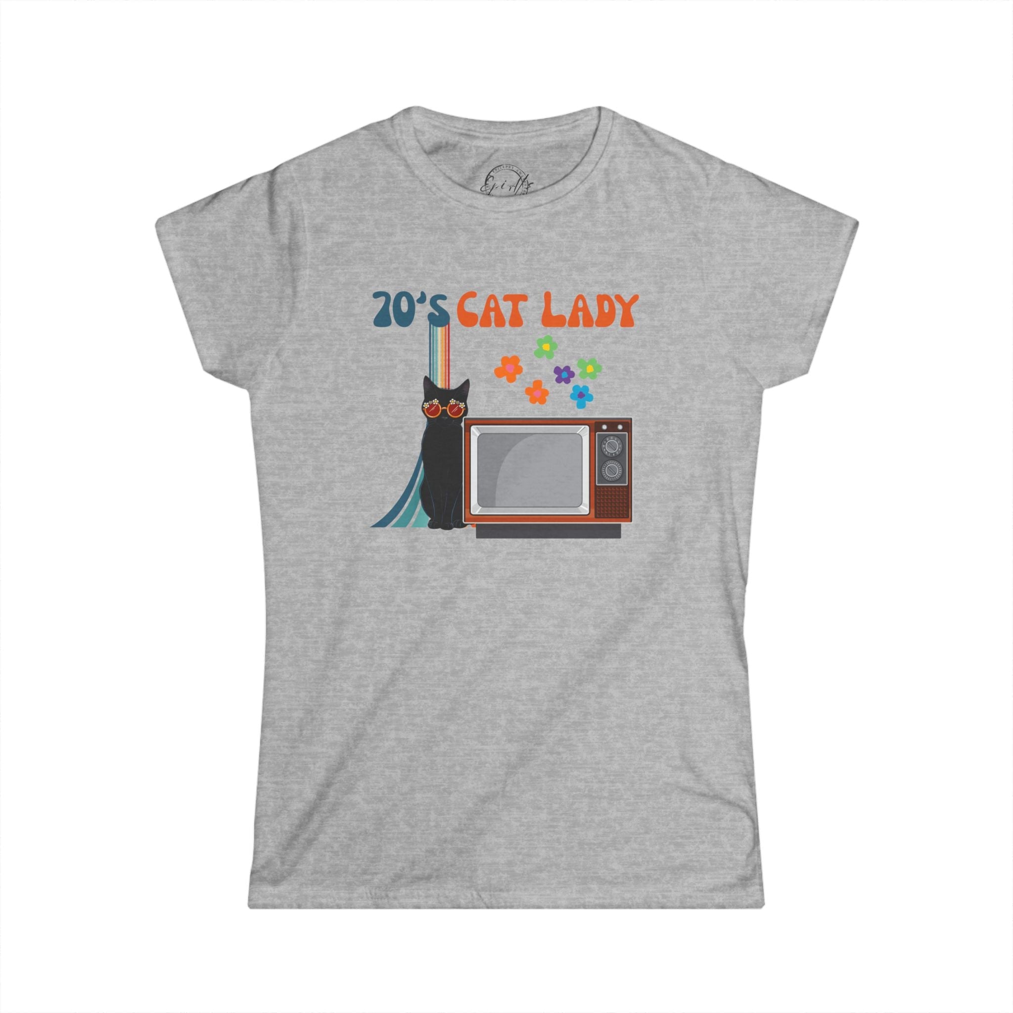 70's Cat Lady Graphic Tee - Fun Retro Style for Cat Lovers - Clothing, T-shirts - EpiAl's Shop