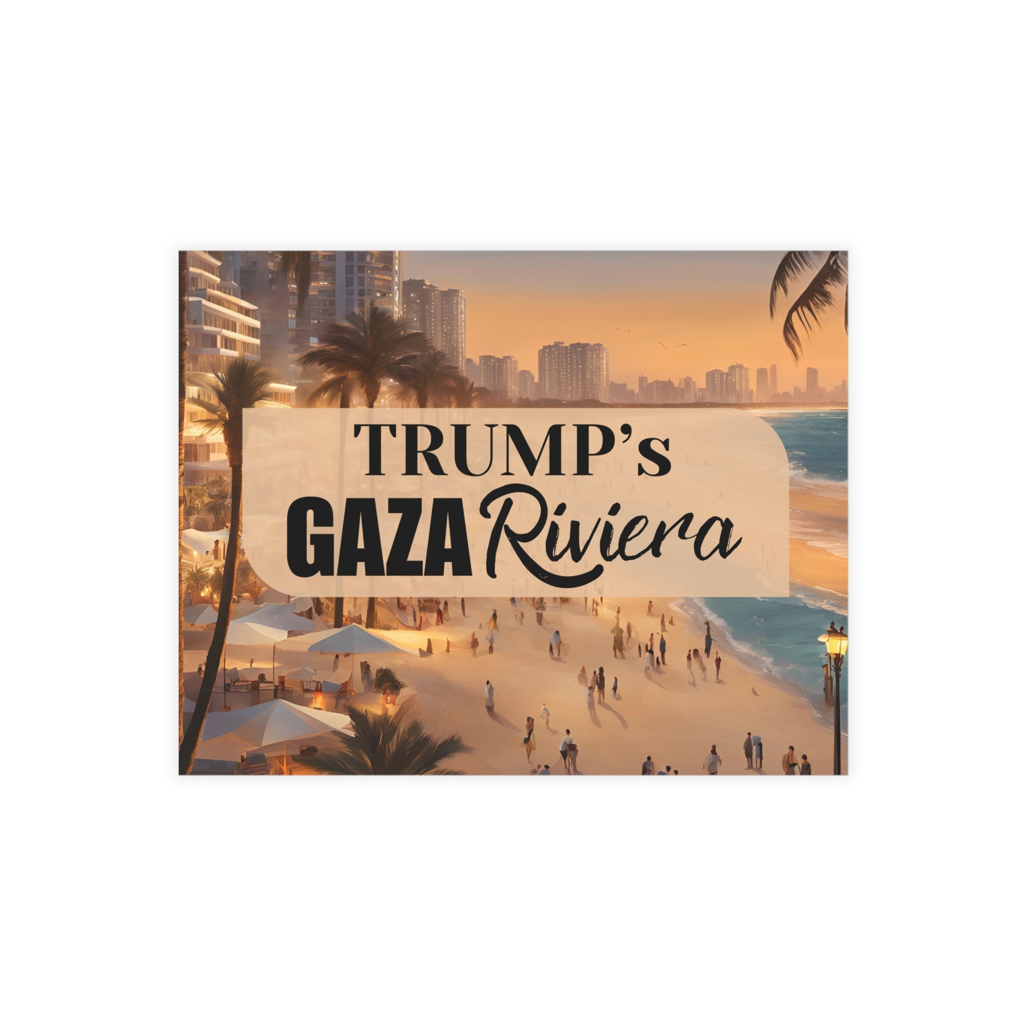 Trump’s Gaza Riviera Postcard Bundles with Envelopes