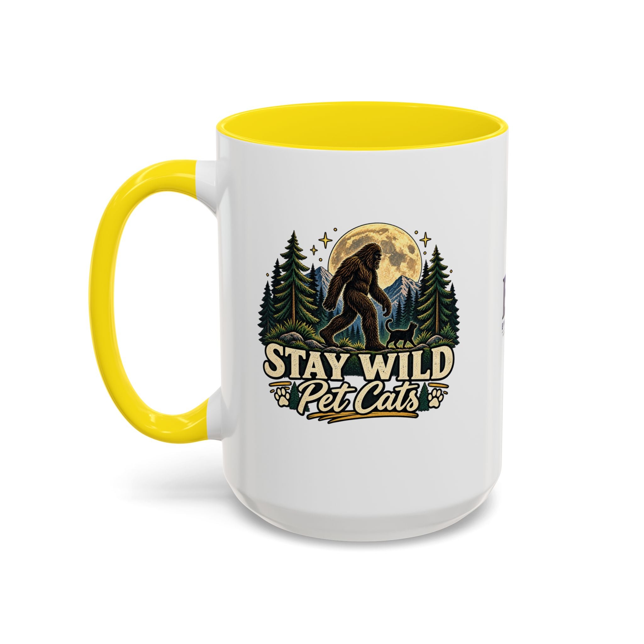 Stay Wild Pet Cats Sasquatch Accent Mug