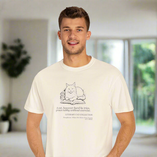 Literary Cat Unisex T-Shirt - When We Were Very Young