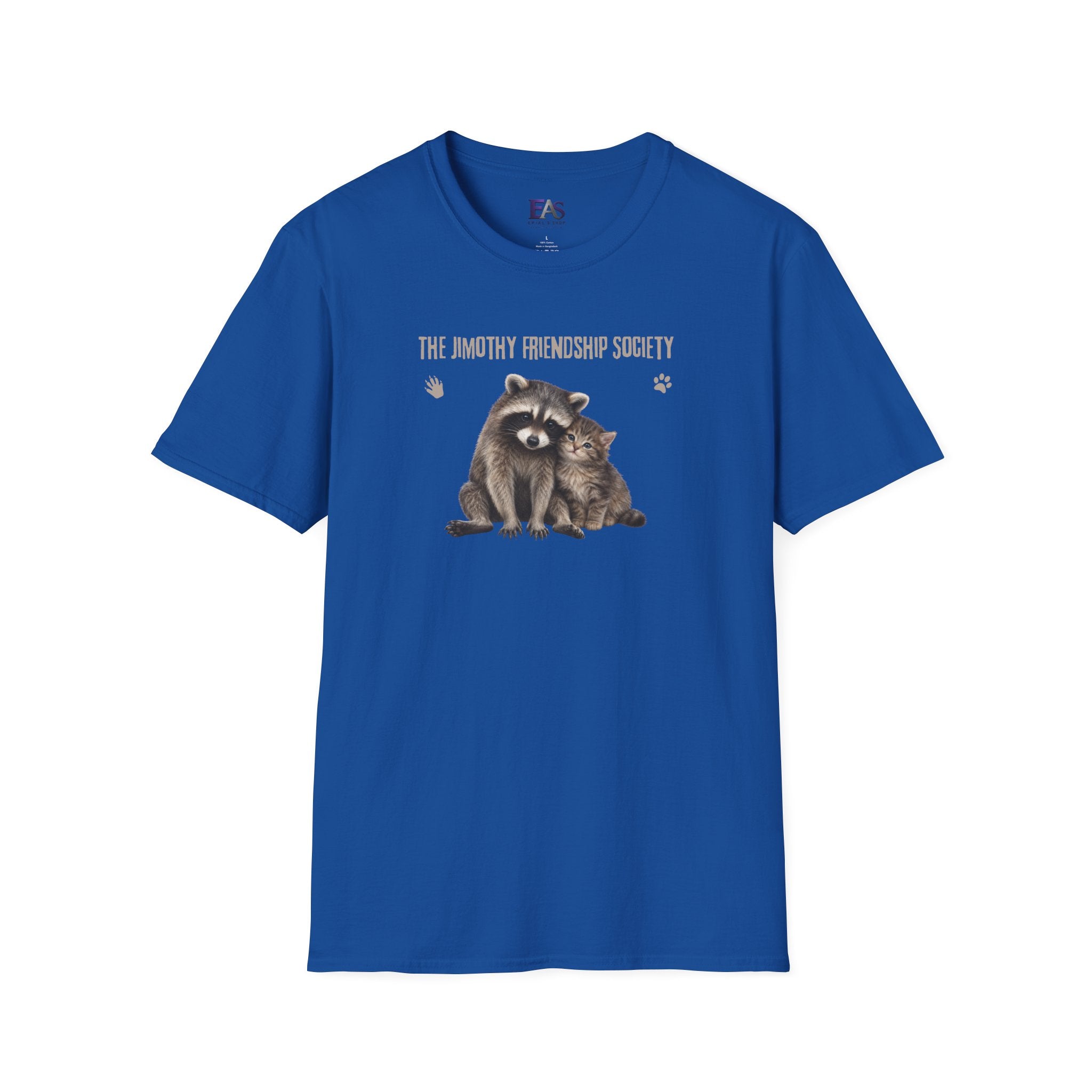 The Jimothy Friendship Society T-Shirt | Raccoon and Kitten Tee