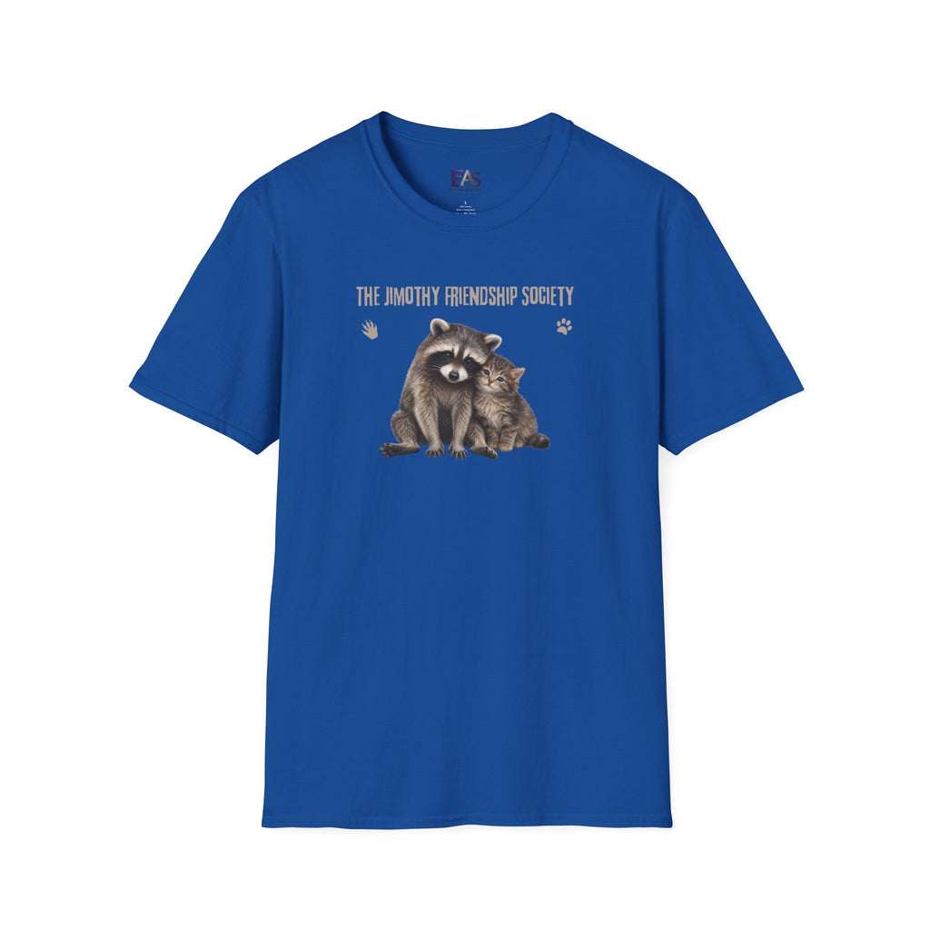 The Jimothy Friendship Society T-Shirt | Raccoon and Kitten Tee