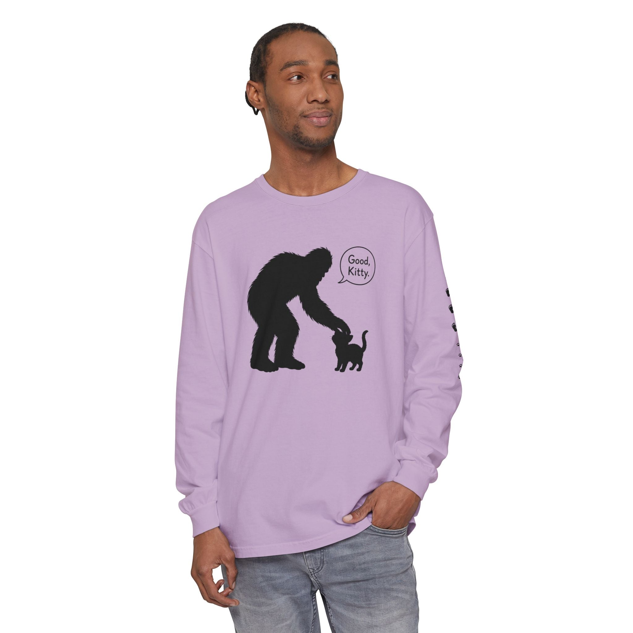 Bigfoot & Kitty “Good, Kitty.” Long Sleeve Shirt