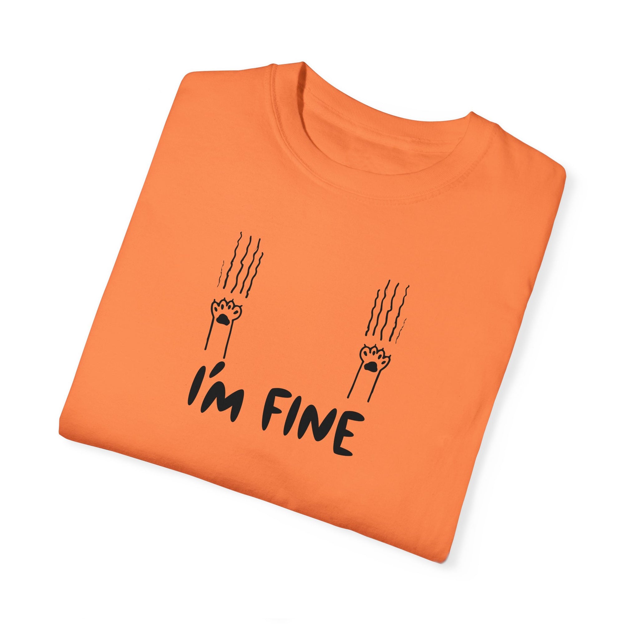 I'm Fine Unisex Garment - Dyed T - shirt - T - Shirt - Epileptic Al’s Shop