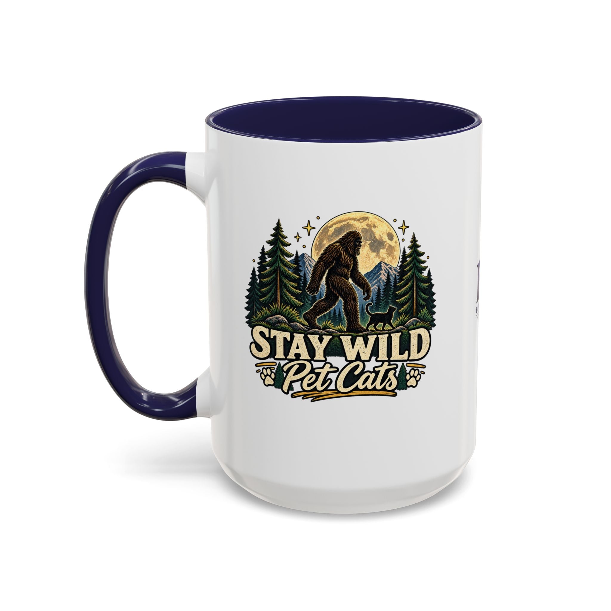 Stay Wild Pet Cats Sasquatch Accent Mug