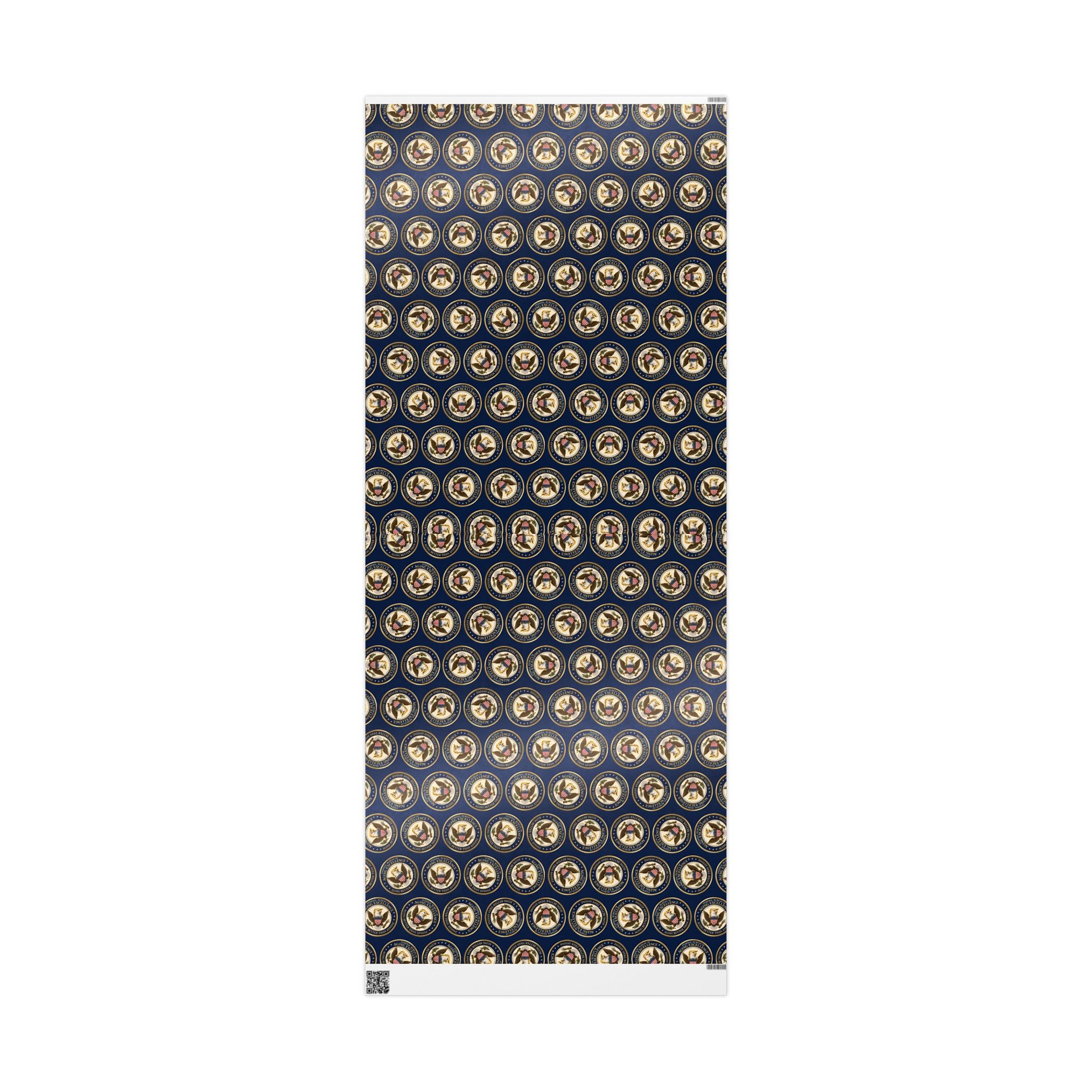 Aging Excellence – Faux Seal Birthday Wrapping Paper