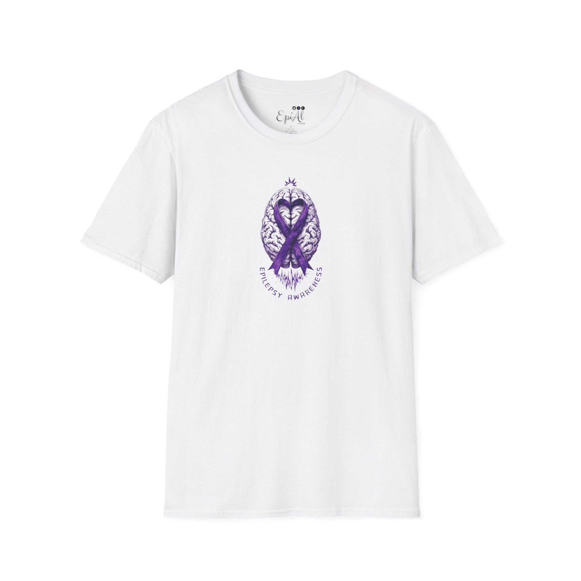 Purple Ribbon Brain Graphic Unisex T-Shirt