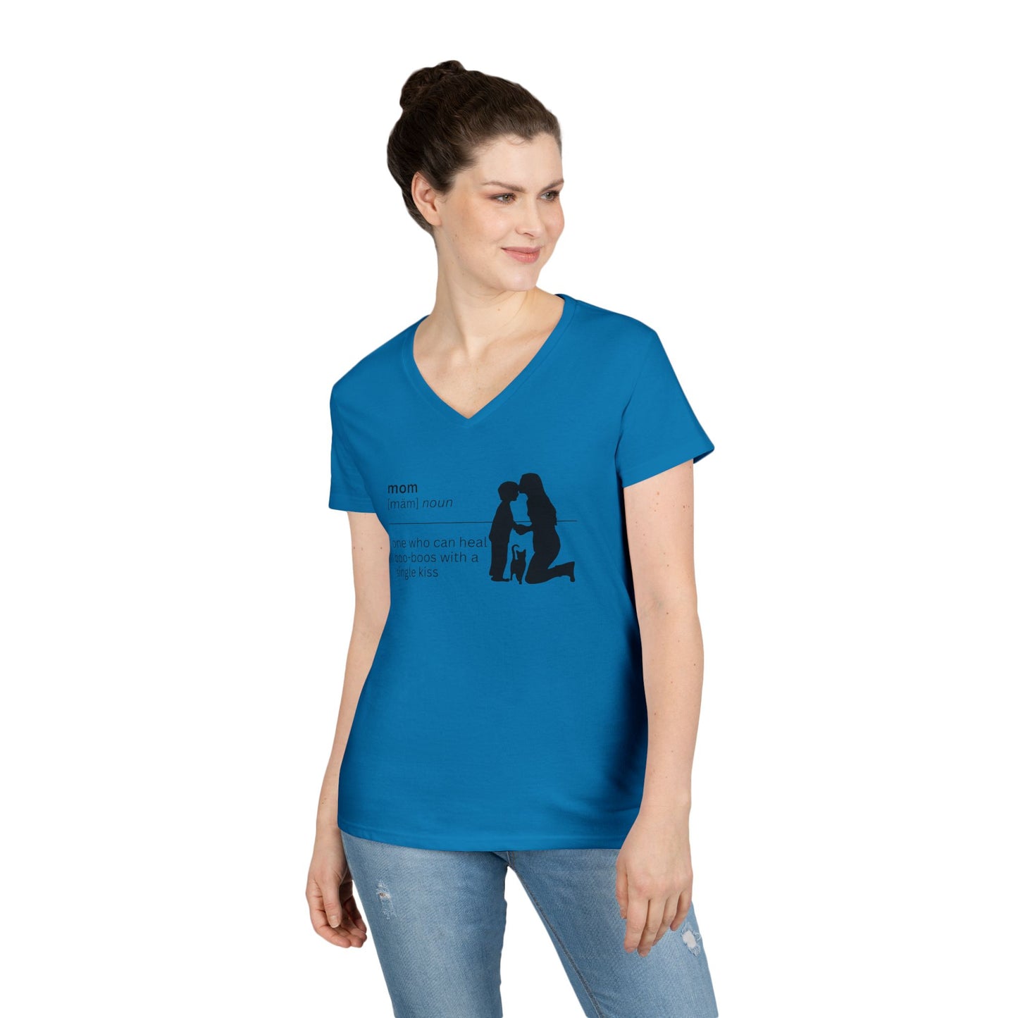 Mom Definition V-Neck T-Shirt - Boo Boos