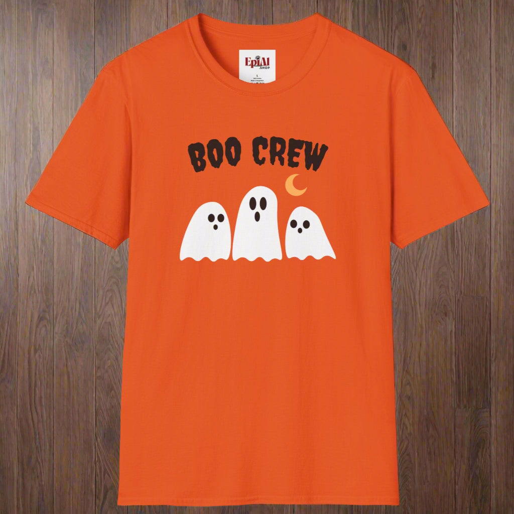 Halloween Boo Crew Unisex T-Shirt, Spooky Apparel, Ghost Lovers, Halloween Costume, Fall Fashion