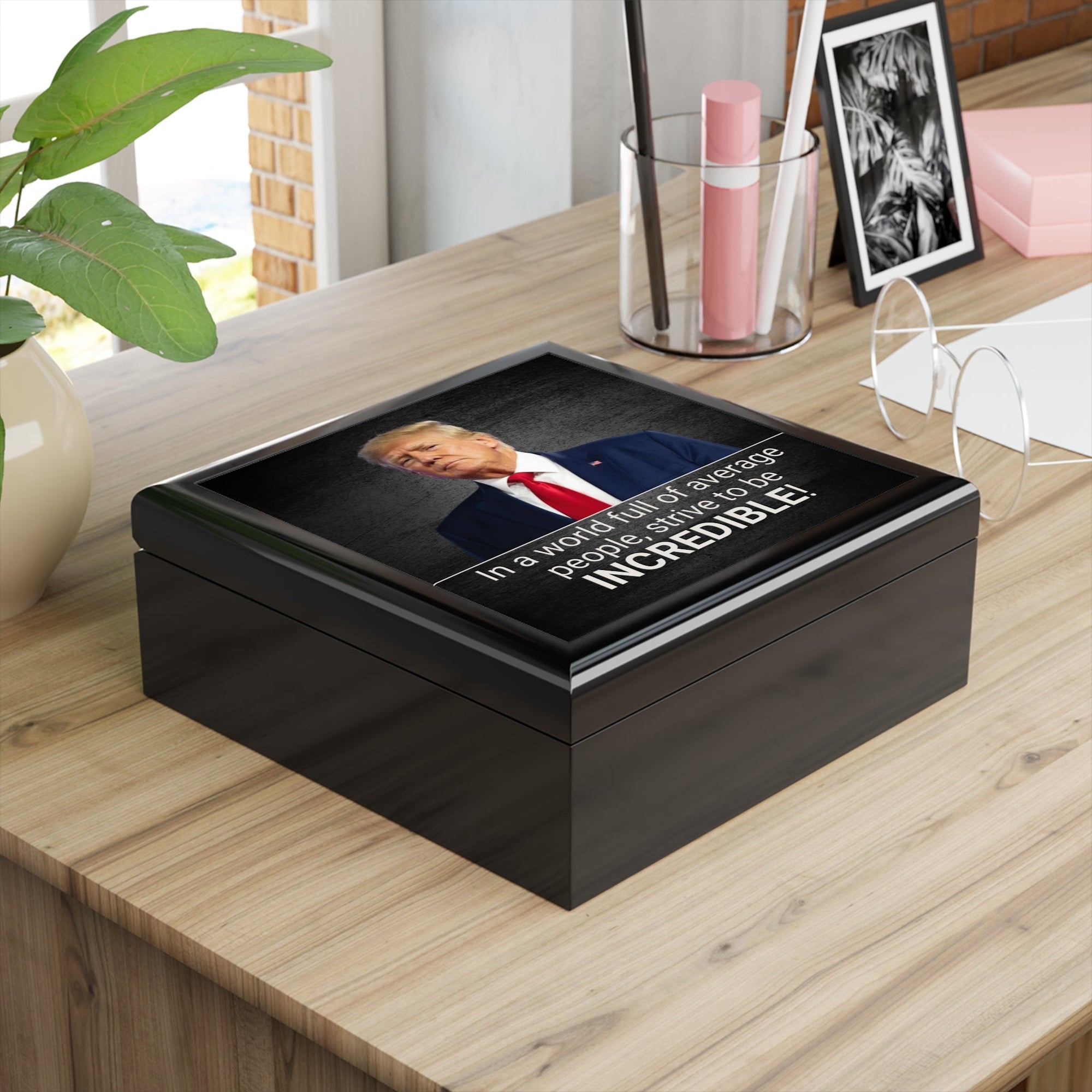 Incredible Inspirational Jewelry Box – Motivational Quote Storage Solution Printify