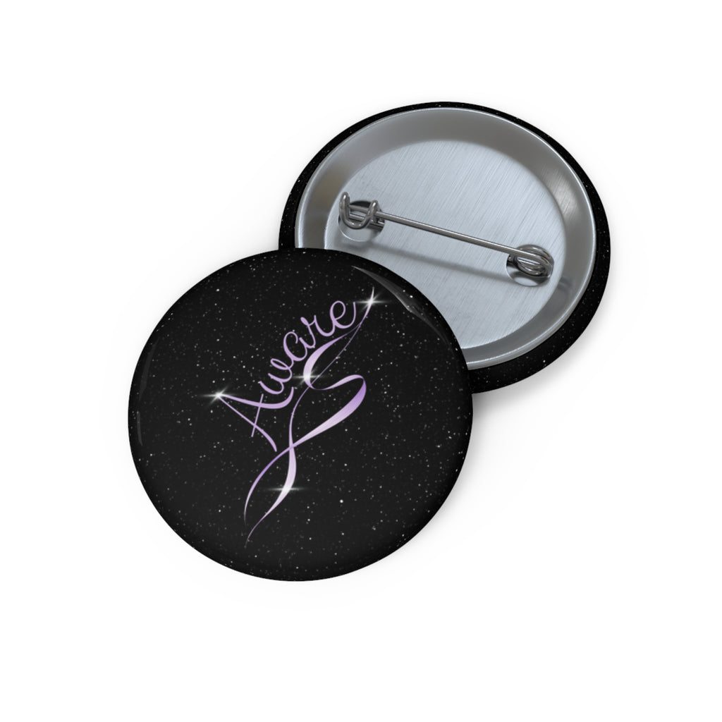 Aware | Cosmic Epilepsy Awareness Pinback Button