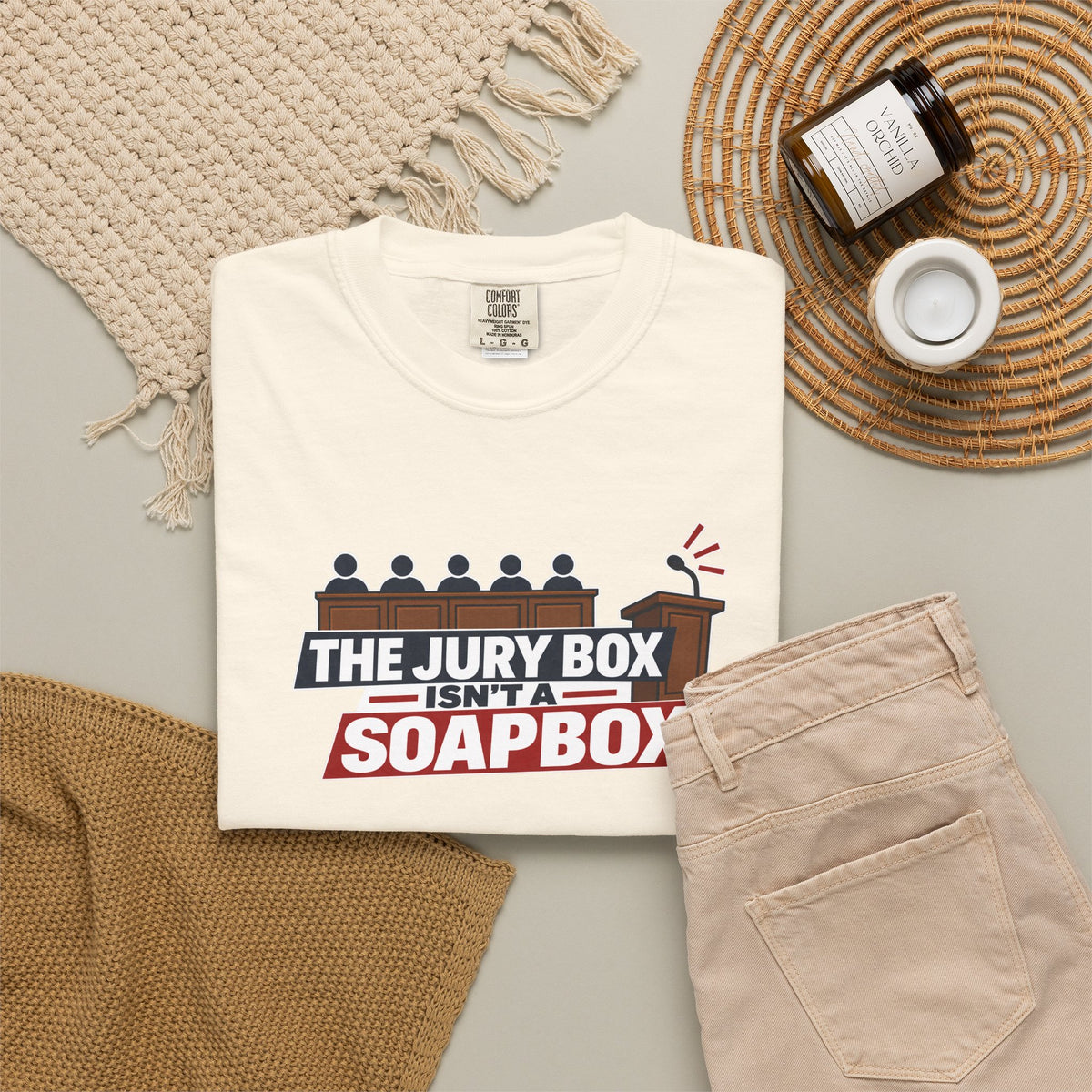 The Jury Box Isn’t a Soapbox Garment-Dyed T-Shirt