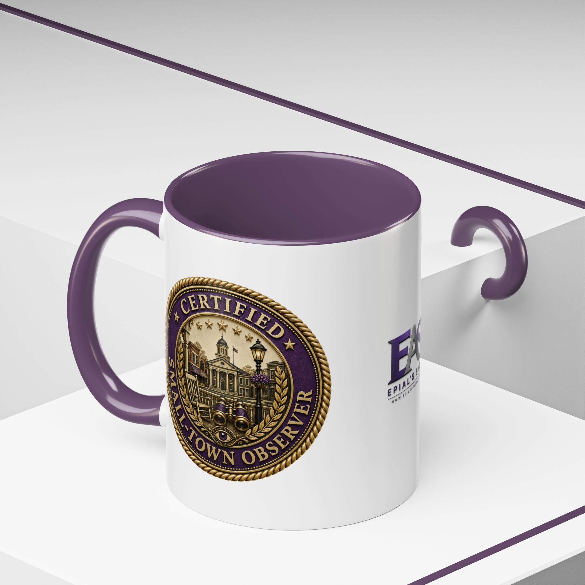 Certified Small-Town Observer Accent Coffee Mug - Accent 11/15oz