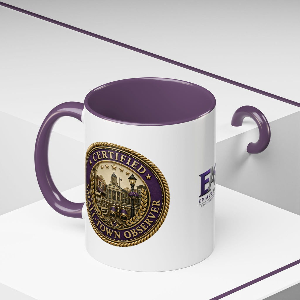 Certified Small-Town Observer Accent Coffee Mug - Accent 11/15oz