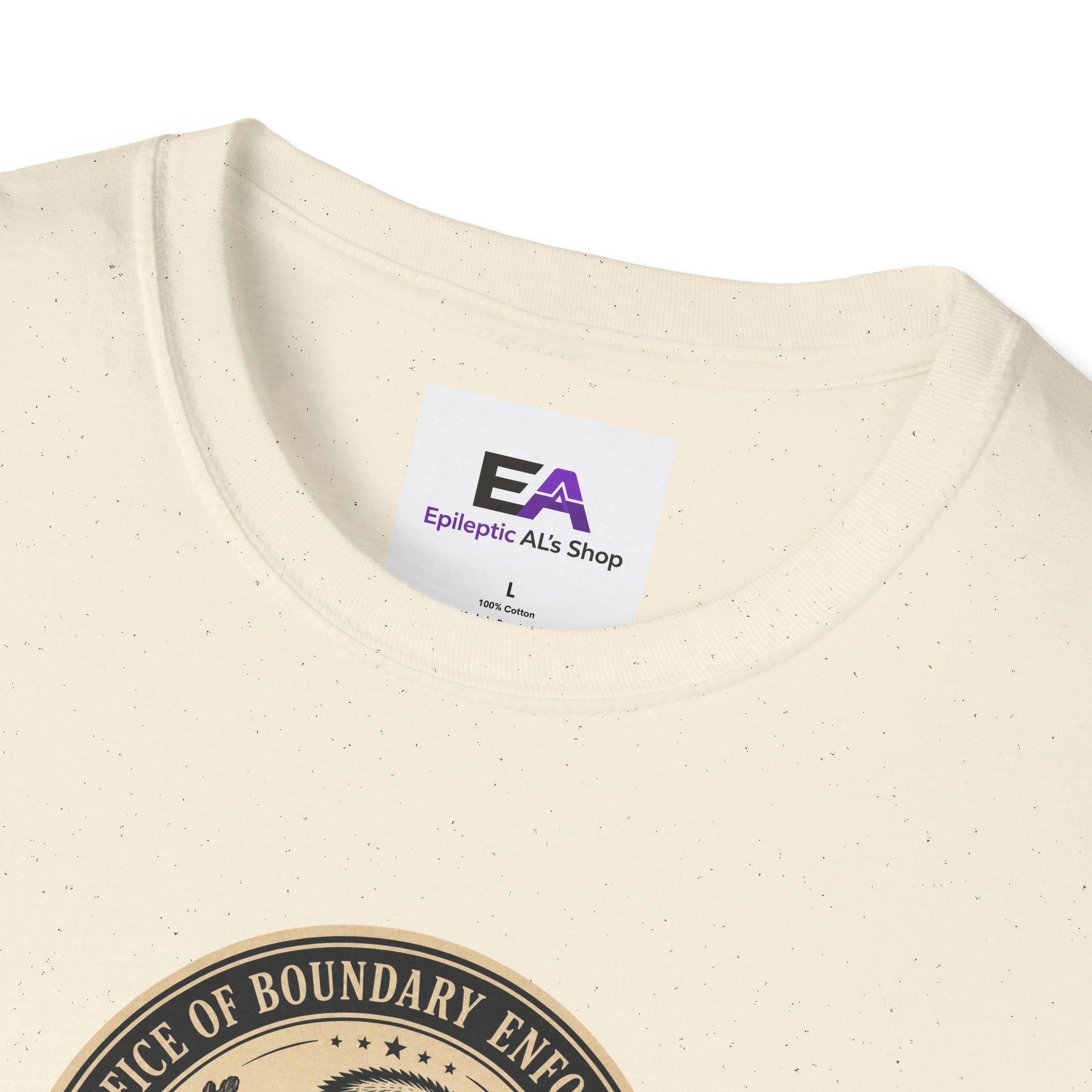 Office of Boundary Enforcement T-Shirt | Funny Cat Personal Space Tee
