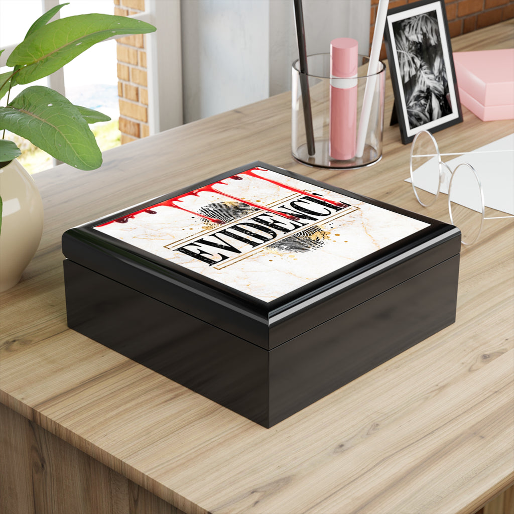 EVIDENCE True Crime Keepsake Box | Crime Lover Storage Box