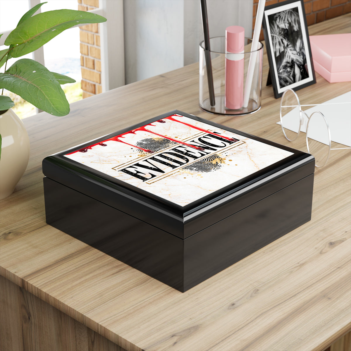 EVIDENCE True Crime Keepsake Box | Crime Lover Storage Box
