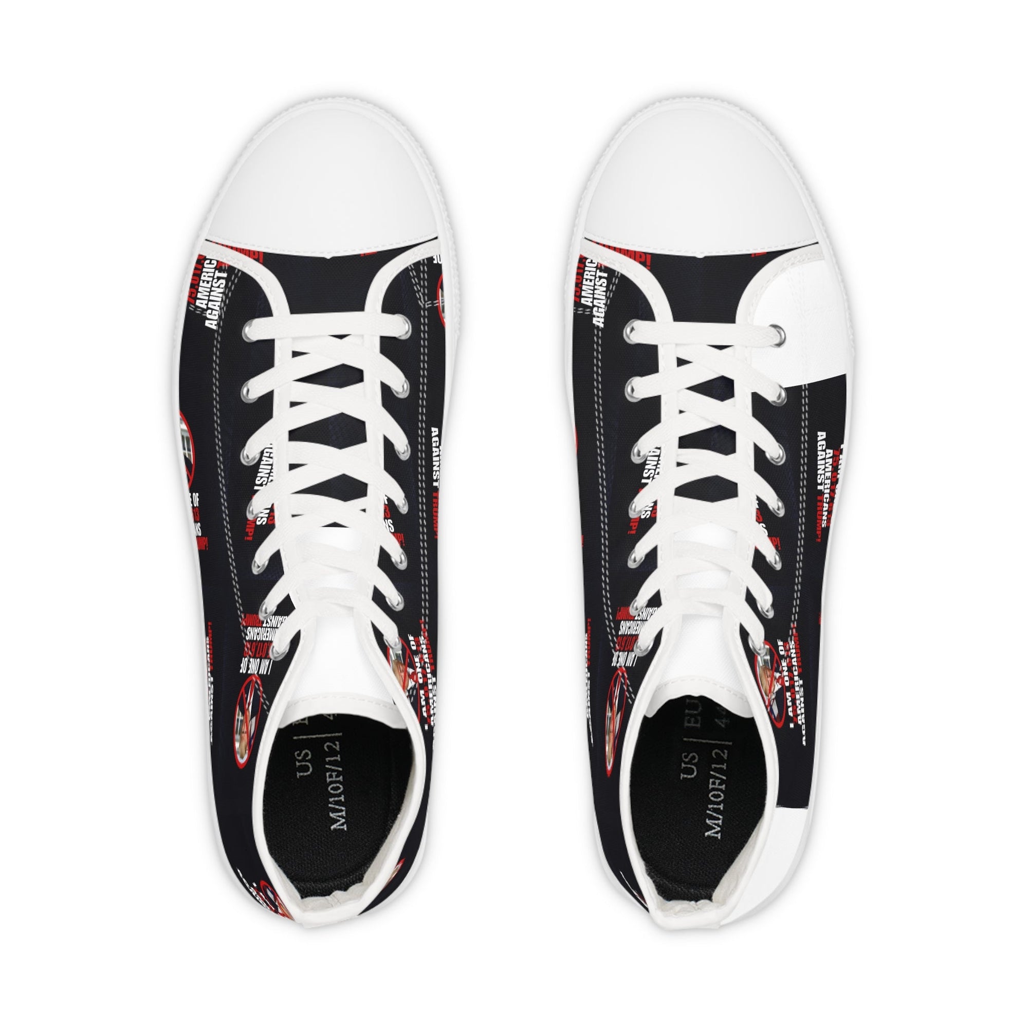 Men's High Top Sneakers - 'One of the Americans Against Trump' Footwear Printify