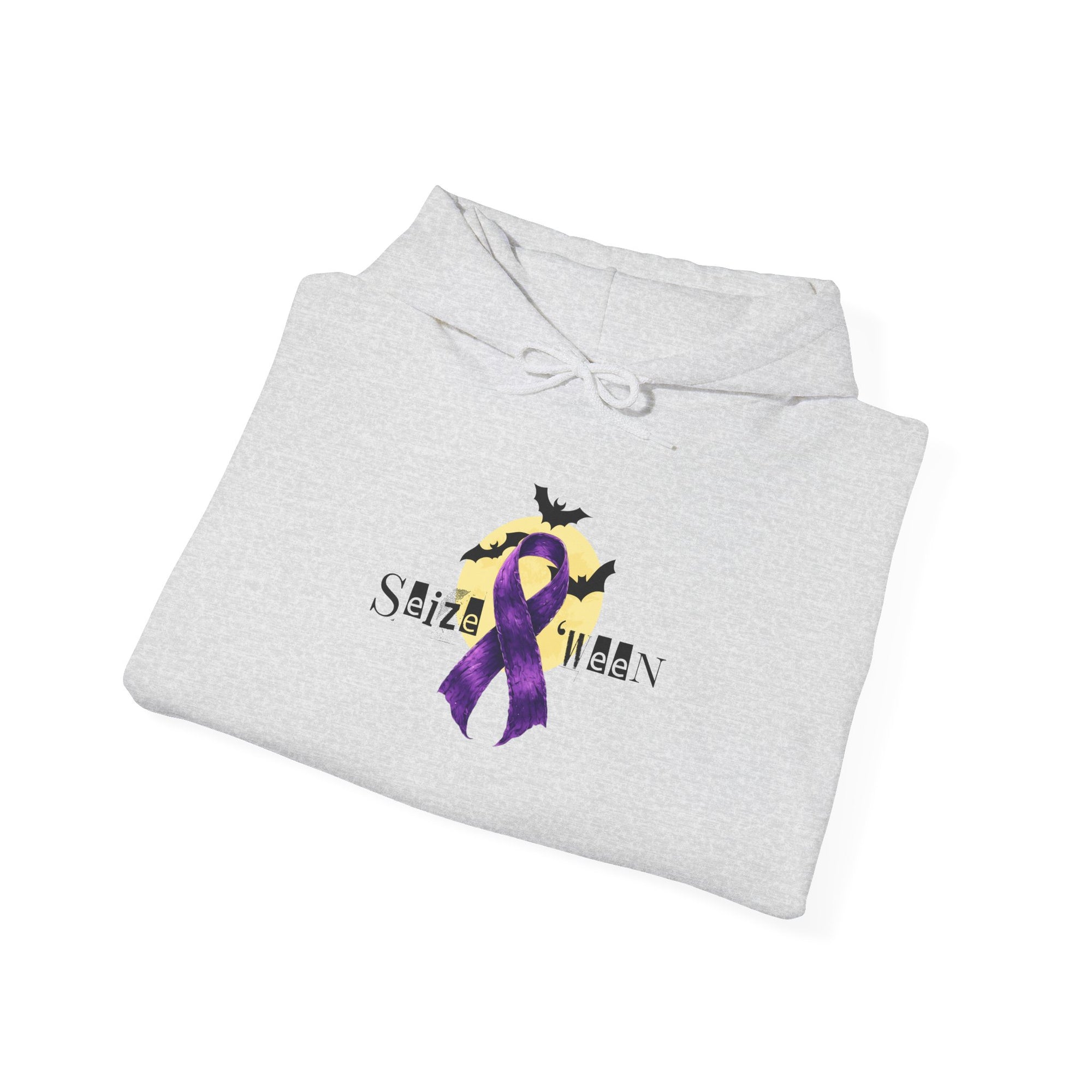 Cozy Halloween Purple Ribbon Hoodie