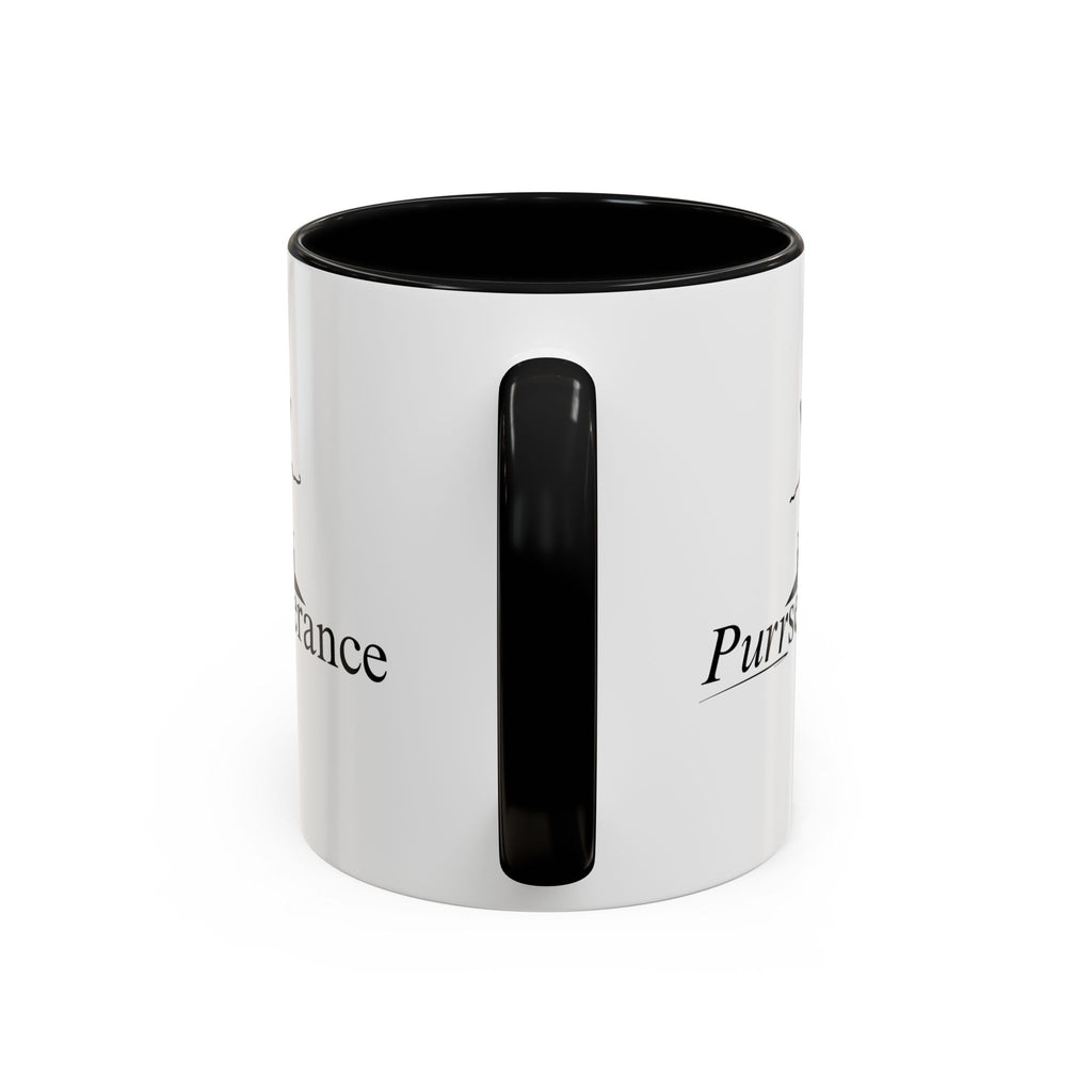 Purrseverance Accent Coffee Mug (11, 15oz)