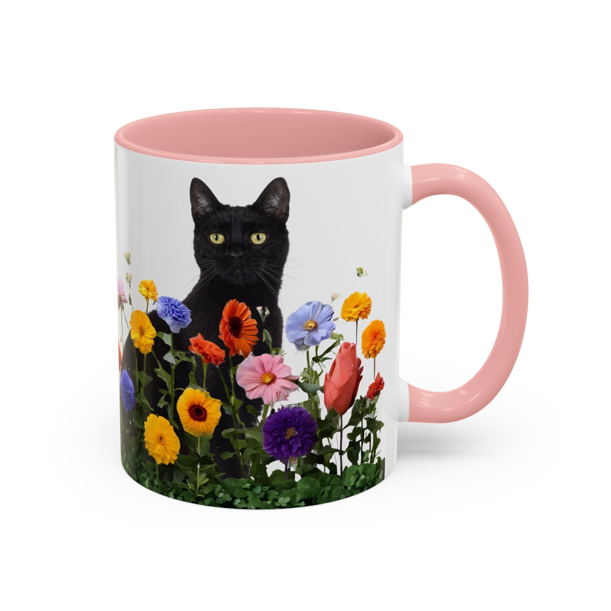 Floral Cats Coffee Mug - 11 oz/15 oz