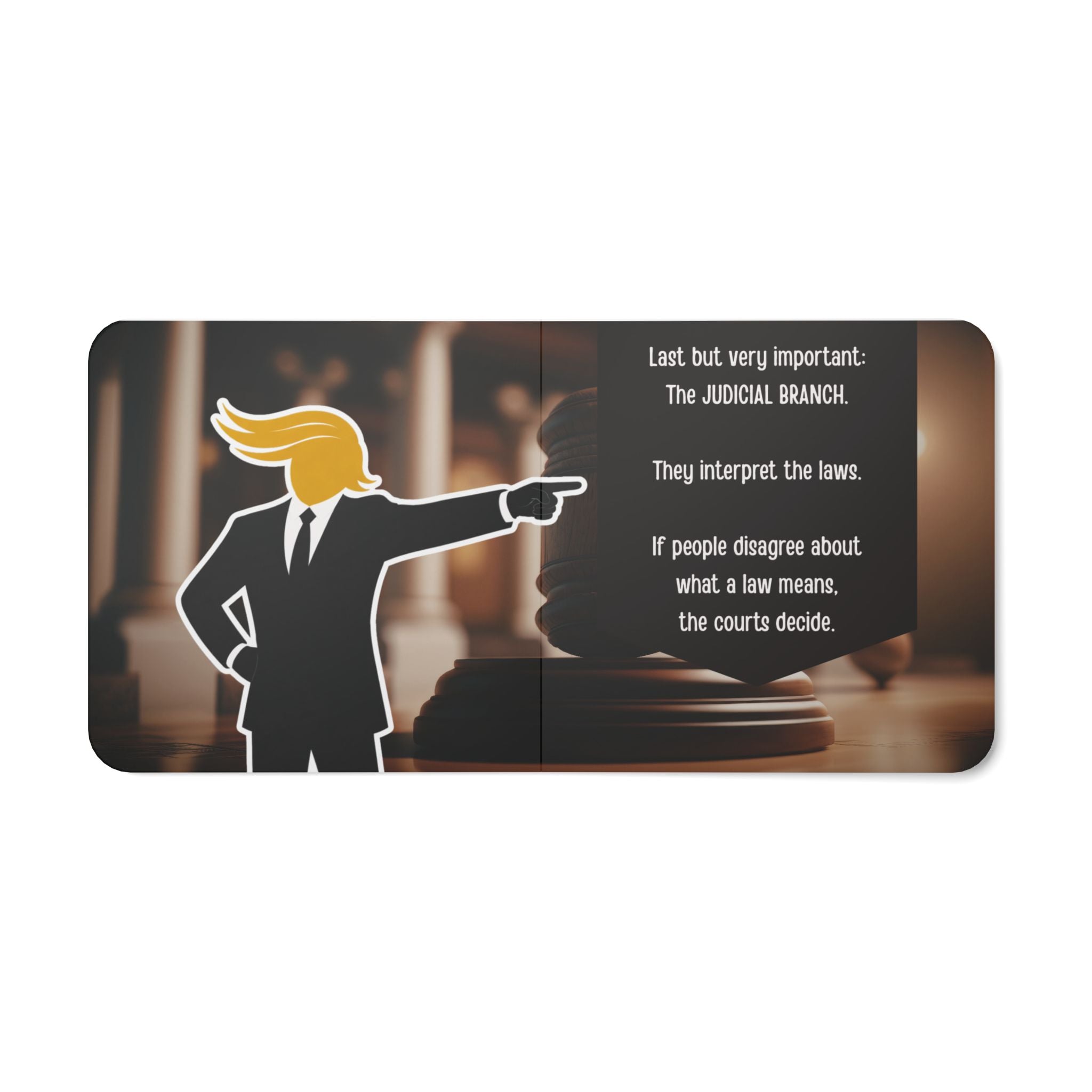 Patriotic Board Book — "Three Branches, One Country" (Children's Political Board Book)